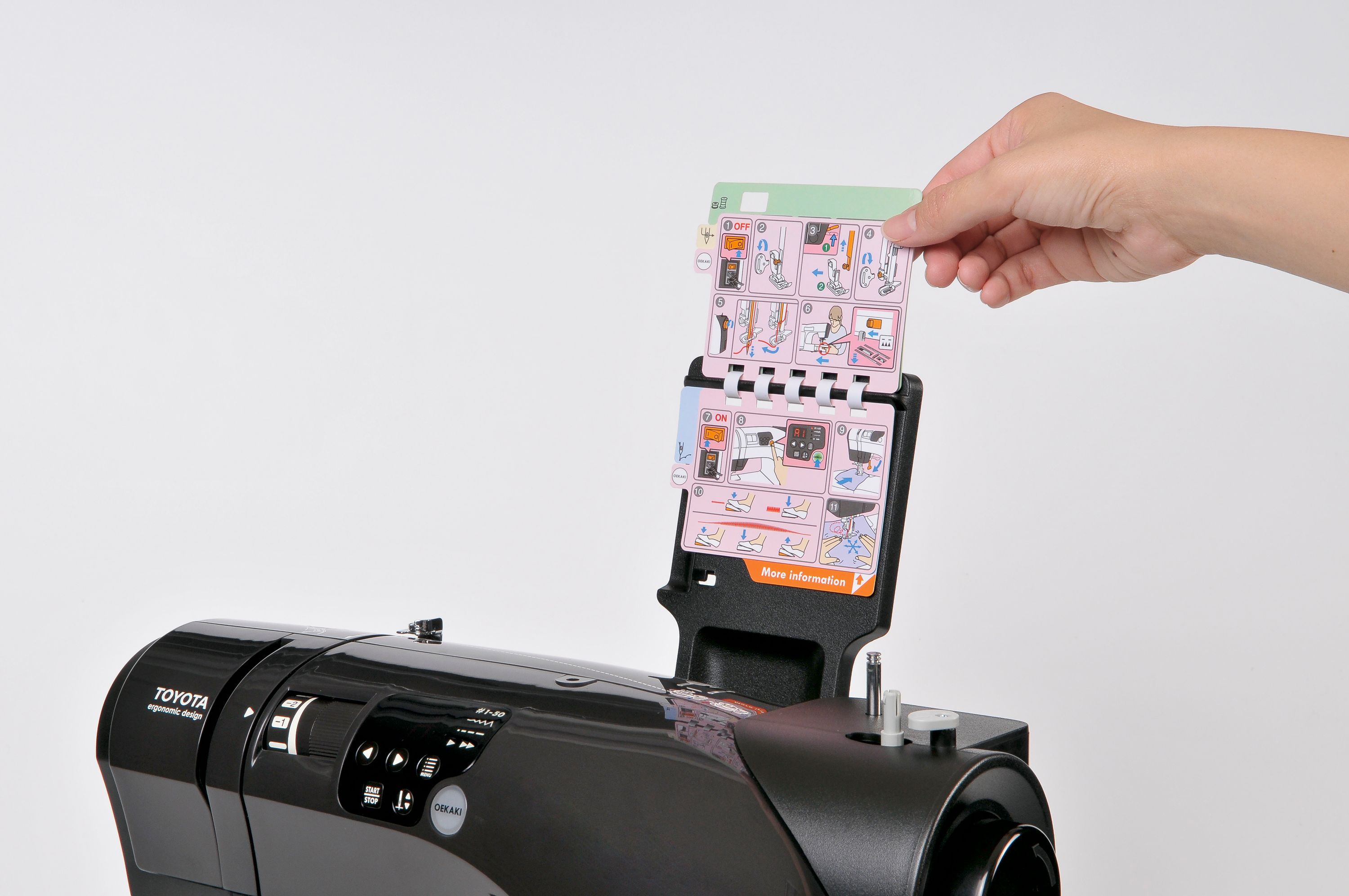 TOYOTA OEKAKI 50B - (black) - Computer-Nähmaschine