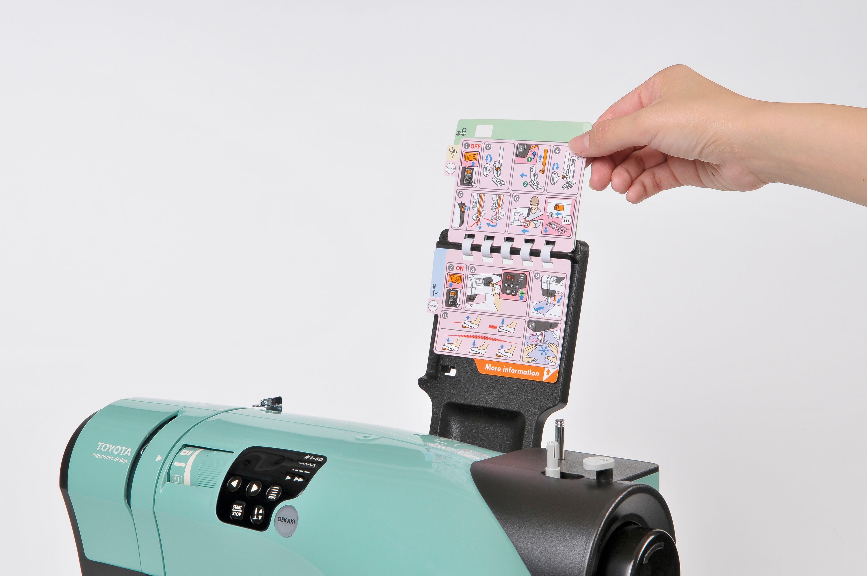 TOYOTA OEKAKI 50G - (green) - Computer-Nähmaschine