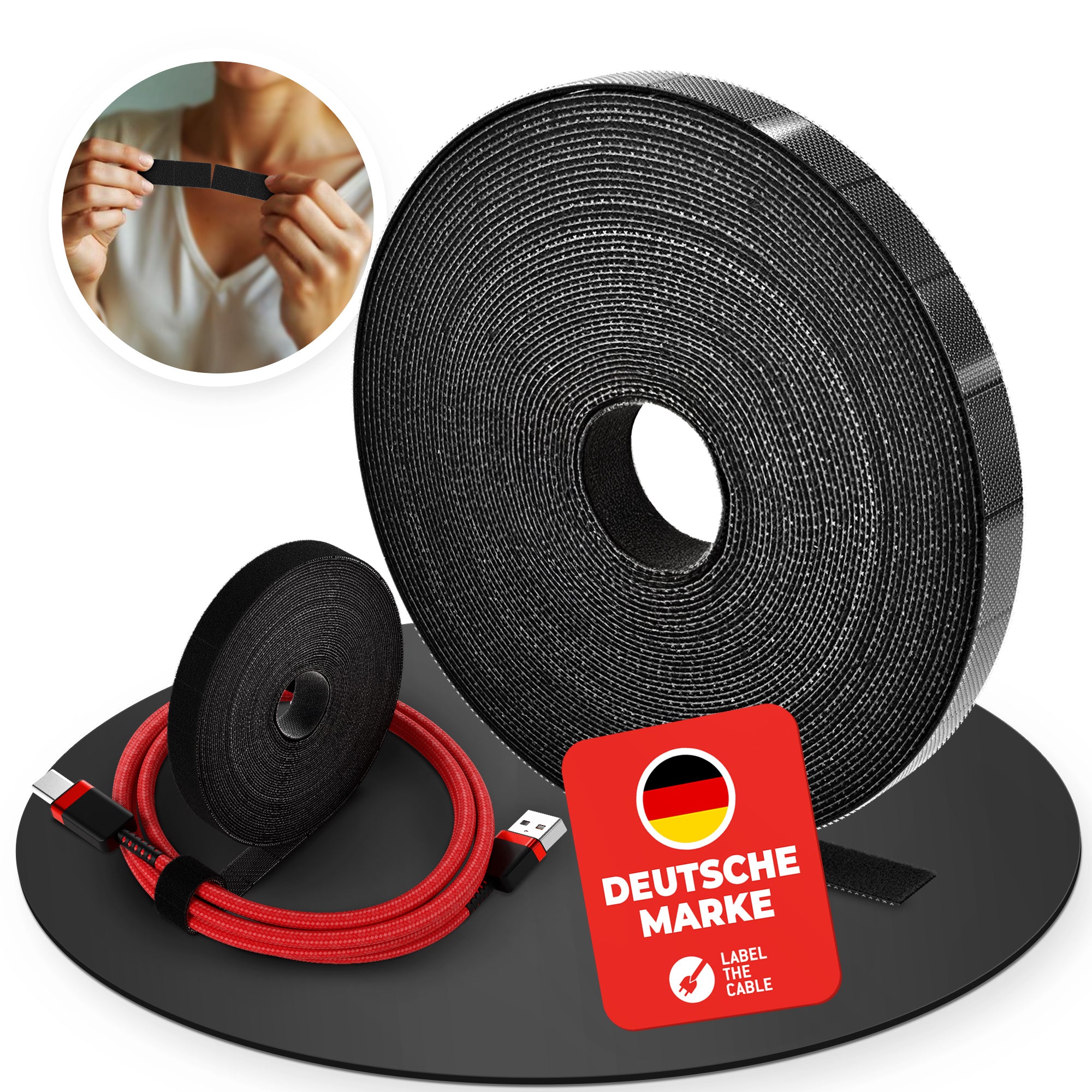 LTC RIP STRAP - Schwarz - 10 m
