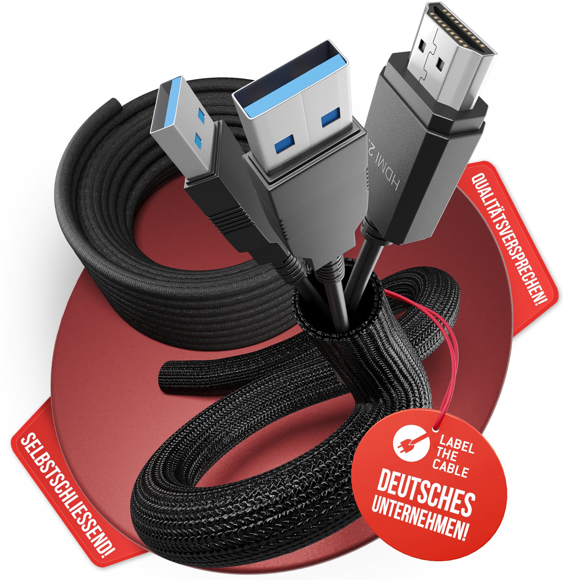 LTC CABLE TUBE 10 - Schwarz - 25 m