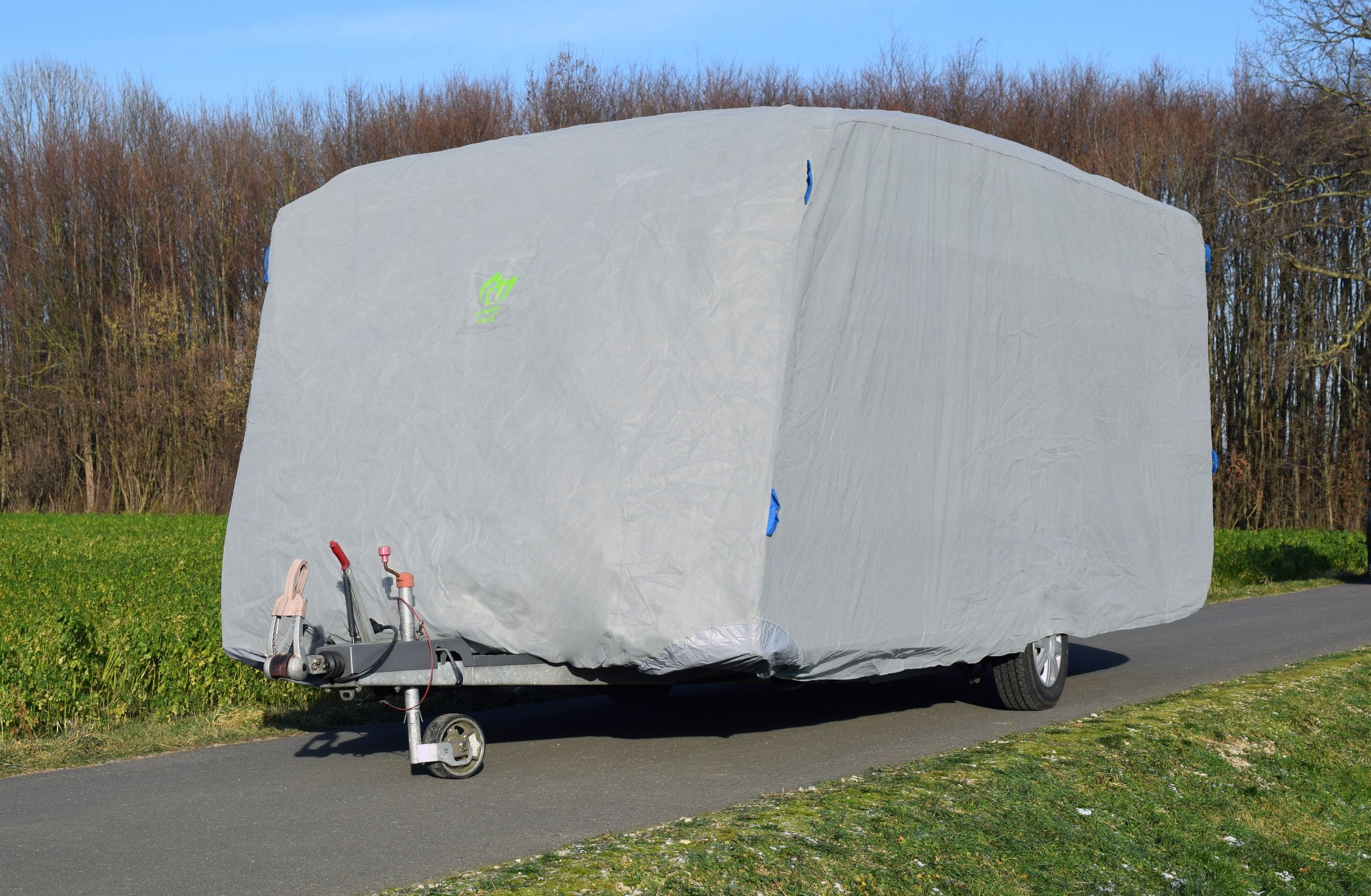 Green Yard Abdeckplane für Wohnwagen oder Wohnmobile Größe XL, 670 x 250 x 220 cm