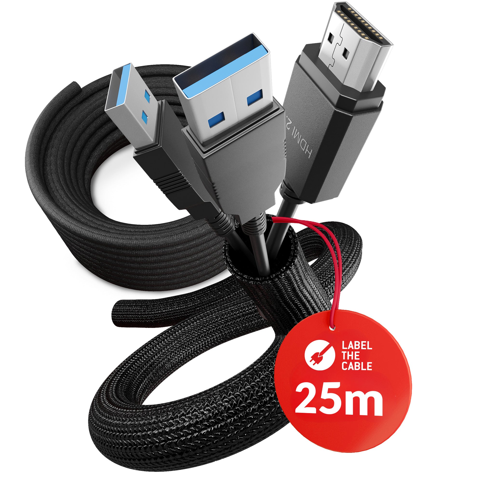LTC CABLE TUBE 10 - Schwarz - 25 m