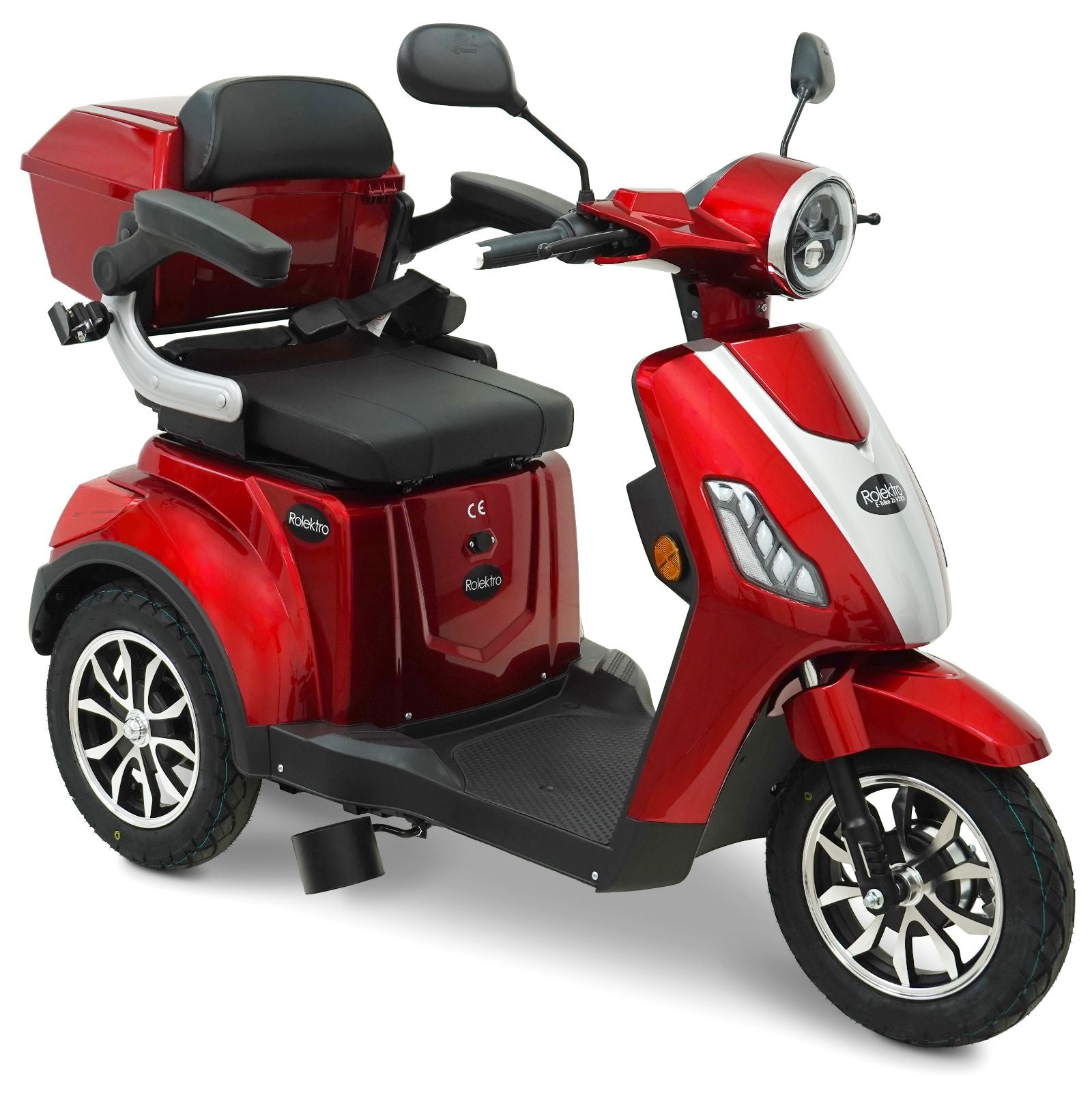 Rolektro E-Trike 25 V.2 Blei-Gel, R31, Rot, 25 kmh