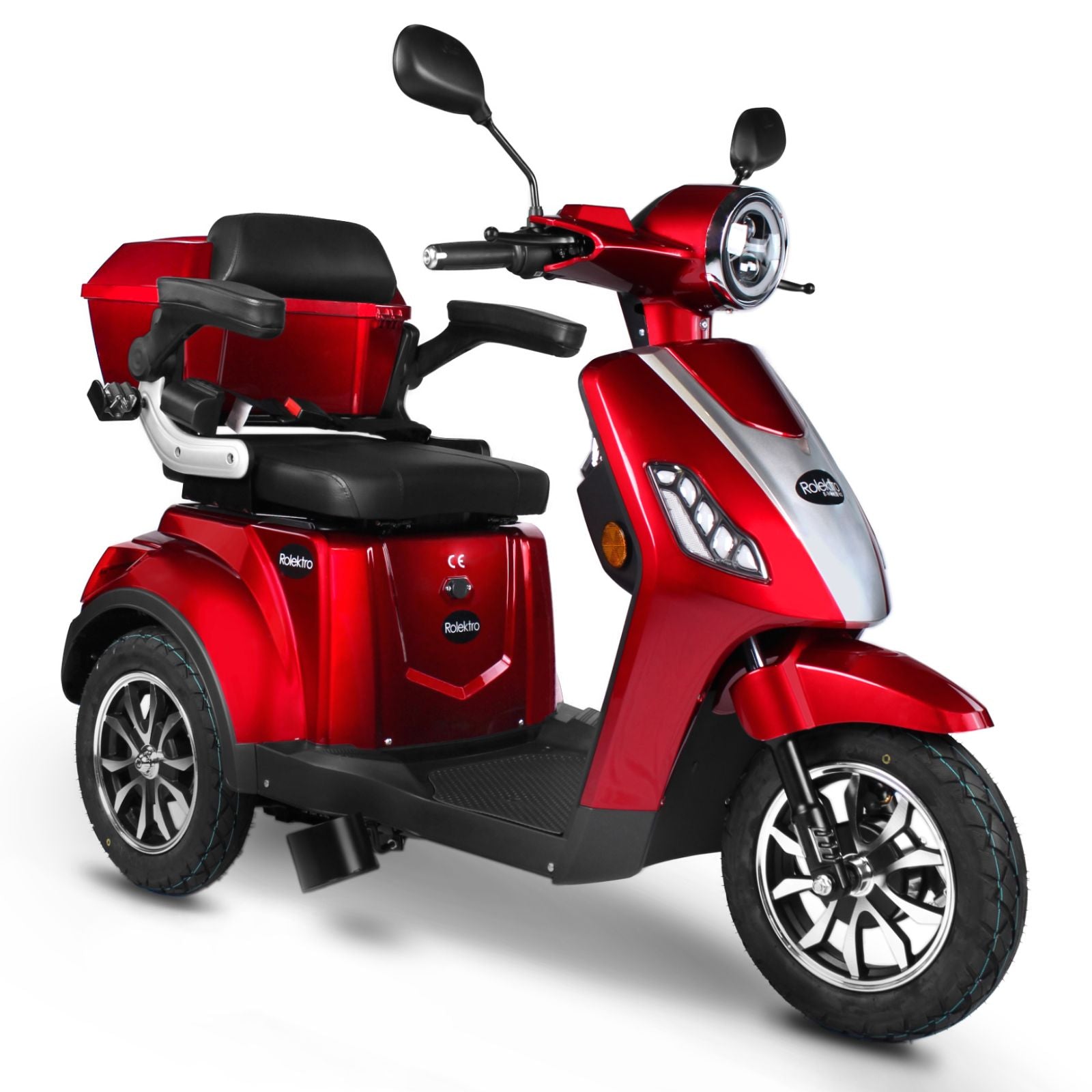 Rolektro E-Trike 15 V.2 Blei-Gel, R31, Rot, 15 km/h