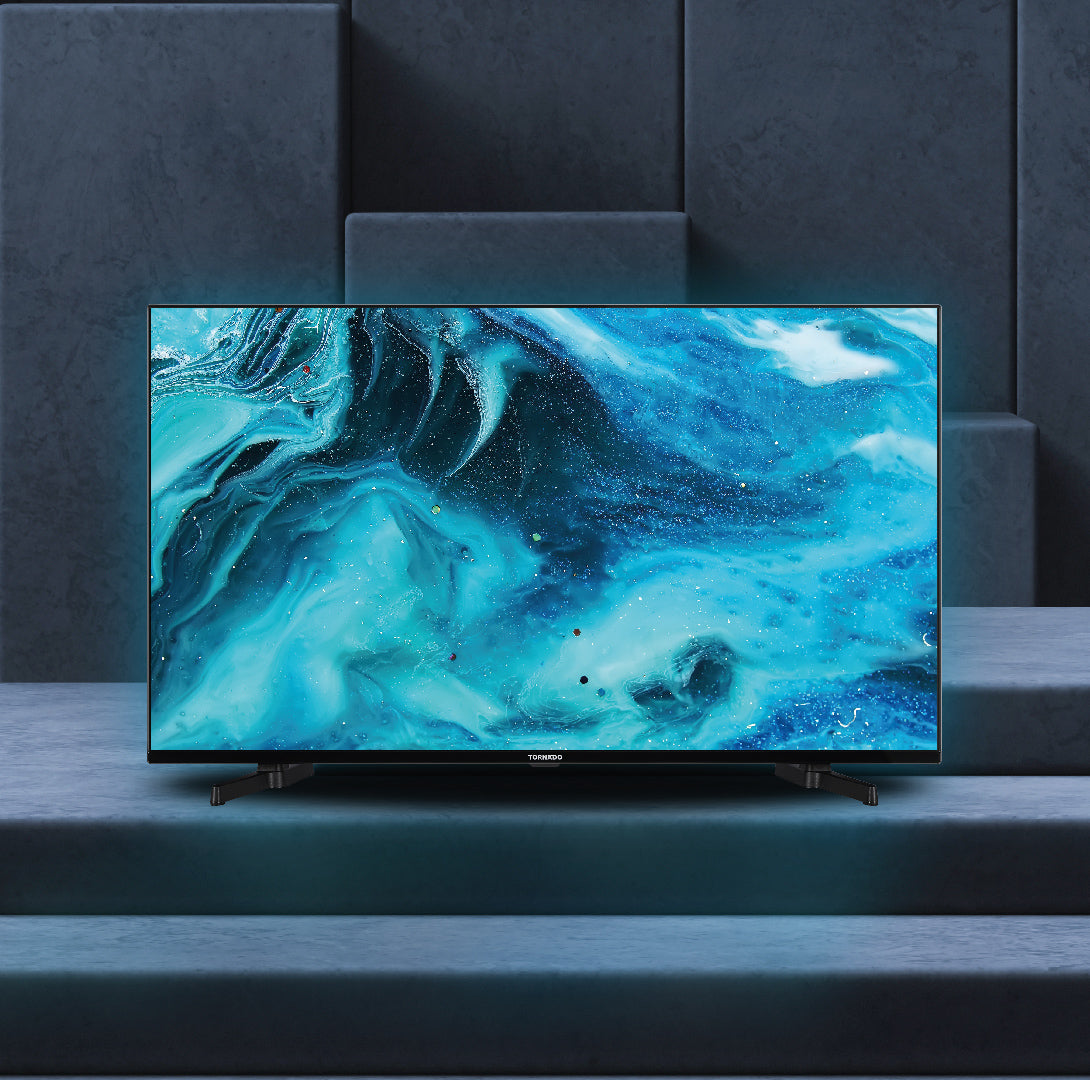 Tornado LINUX Smart TV 43 Zoll FHD, Rahmenlos, mit integriertem Receiver