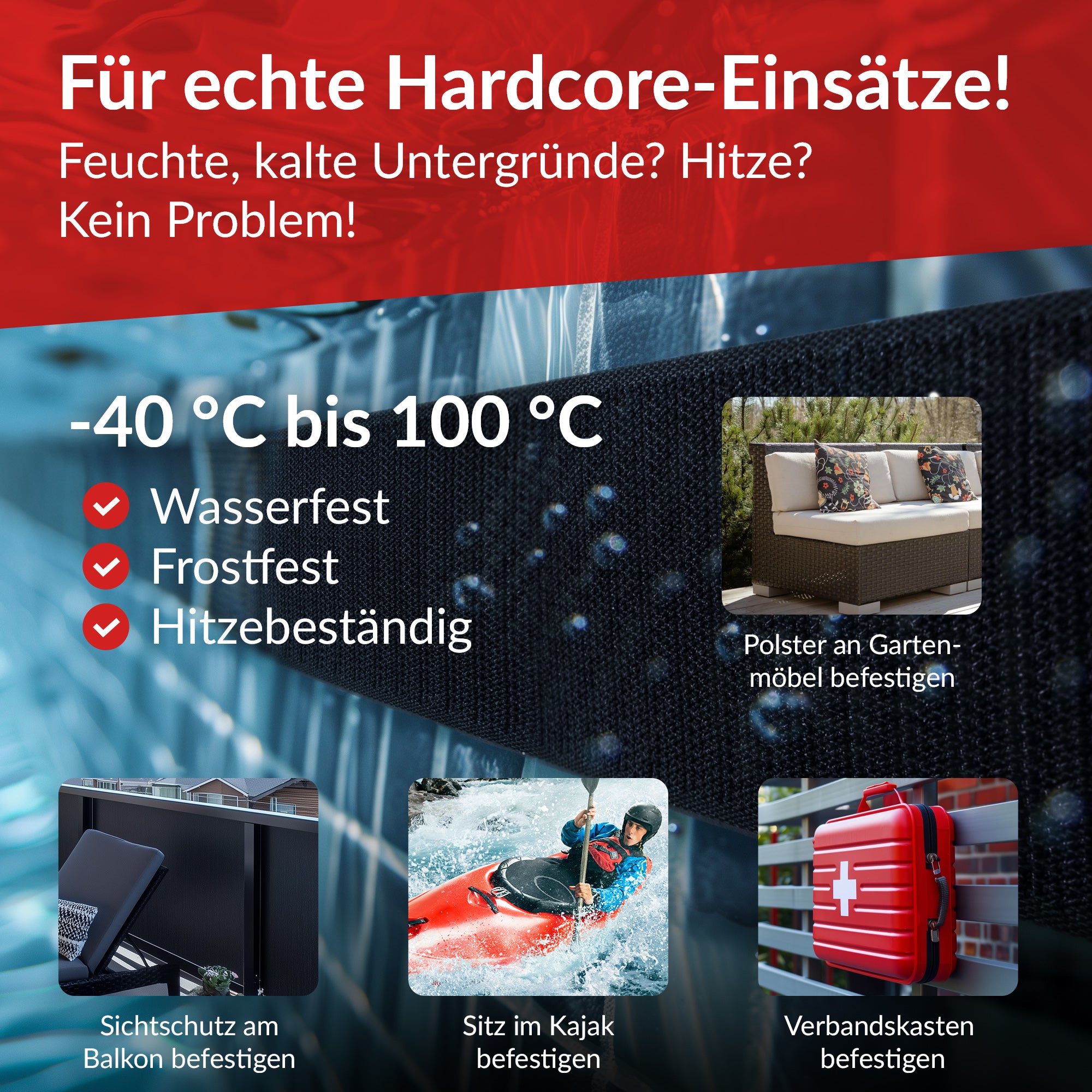 LTC TOUGH TAPE STRAP - Weiß - 5 m