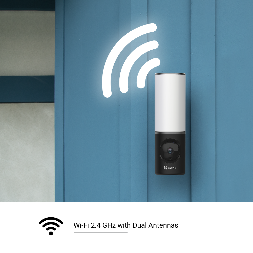 EZVIZ LC3 Smart Outdoor Security Light, Außen Wandlampe mit Überwachungskamera