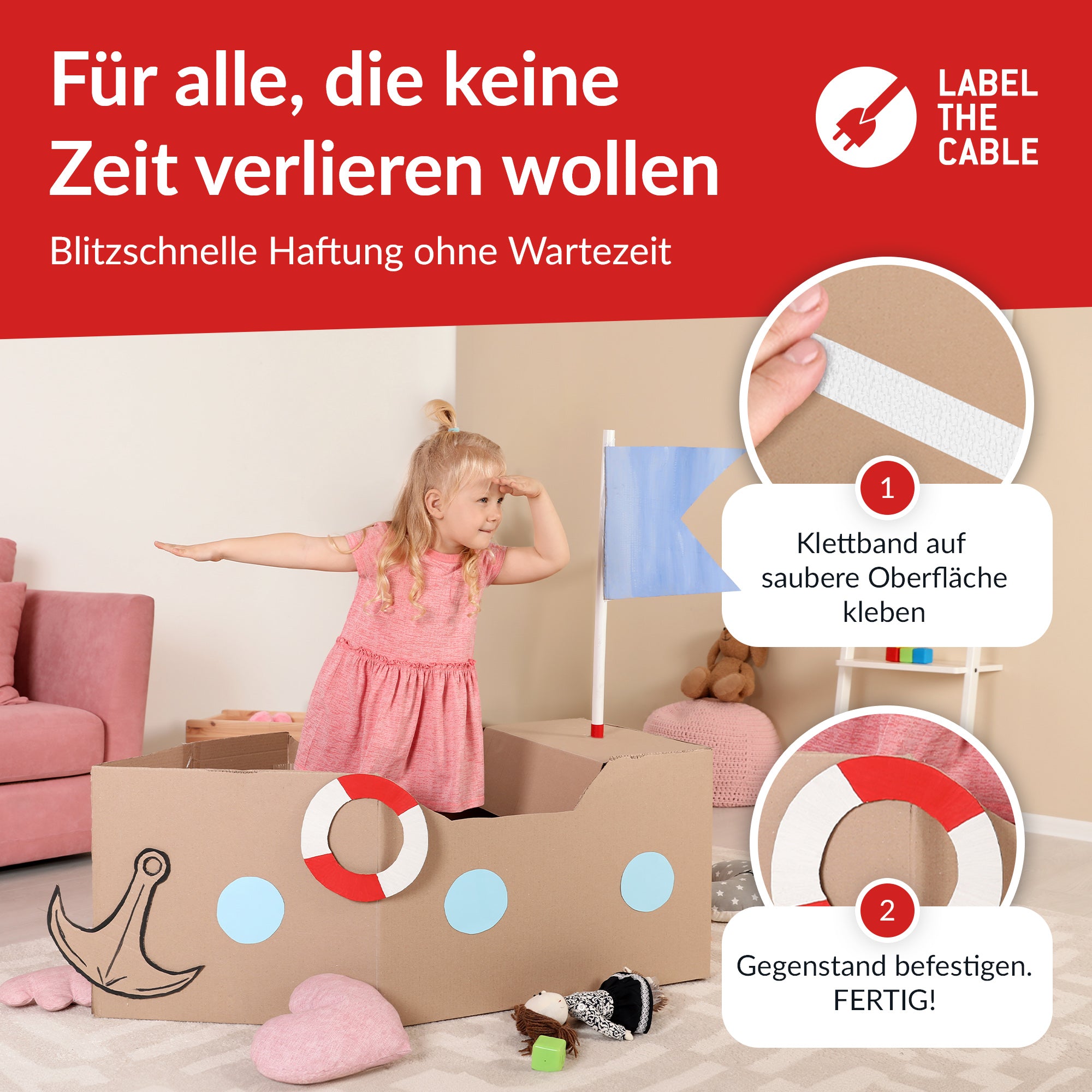 LTC EASY TAPE STRAP - Weiß - 8 m