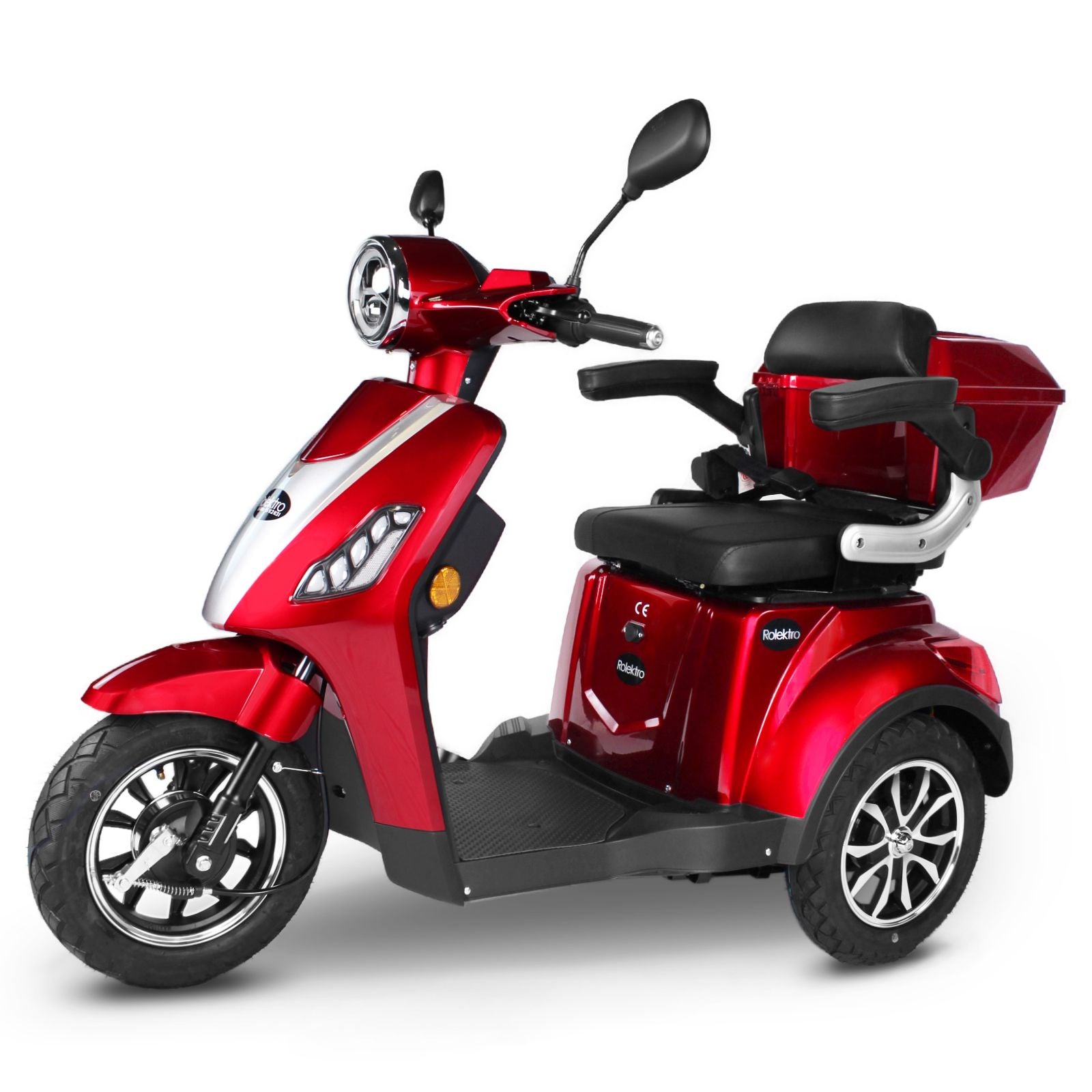 Rolektro E-Trike 15 V.2 Blei-Gel, R31, Rot, 15 km/h