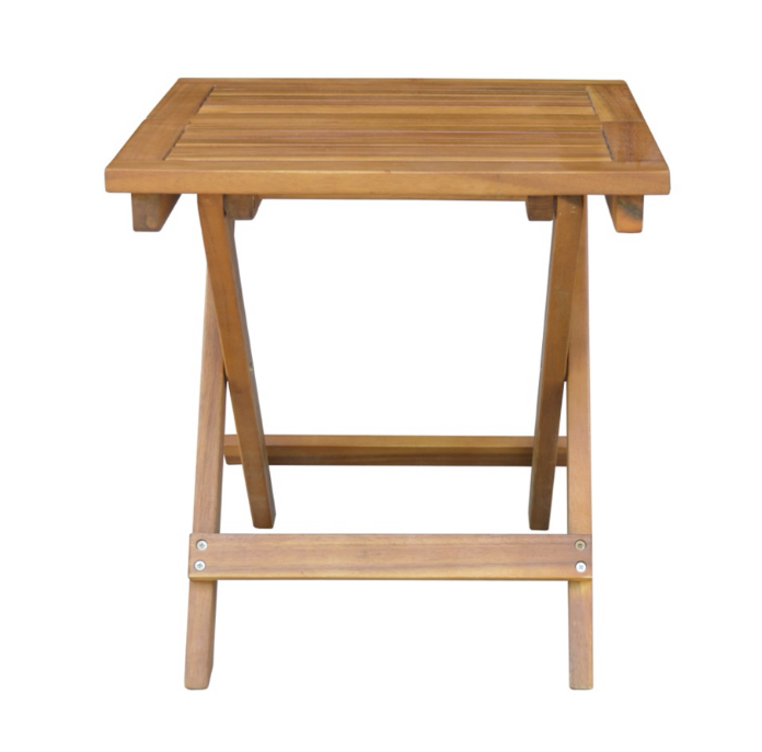 Akazienholz Gartenklapptisch Beistelltisch 38 cm FSC