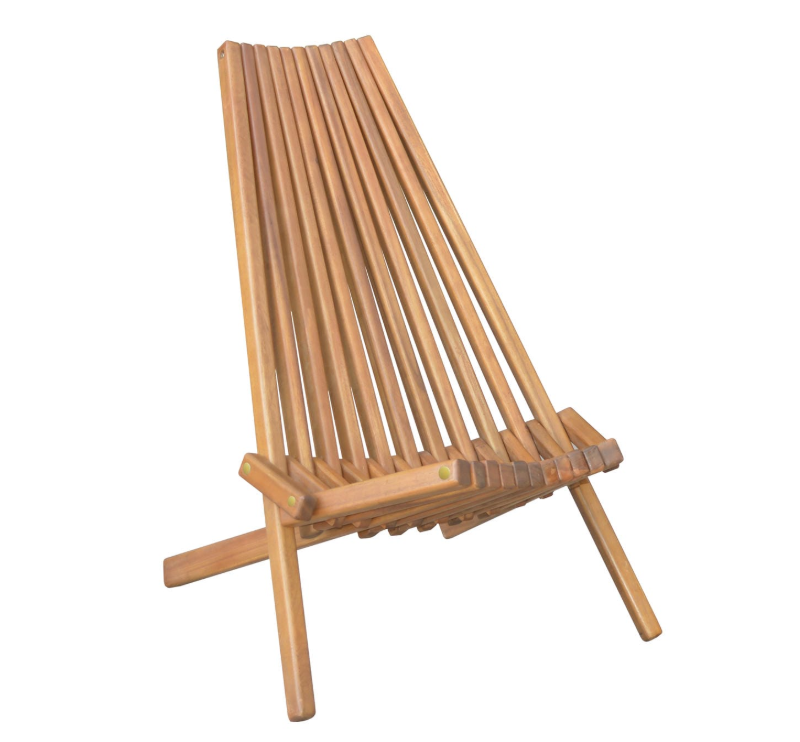 Holzliegestuhl klappbar aus Akazie, ca. 50 x 69 x 84 cm