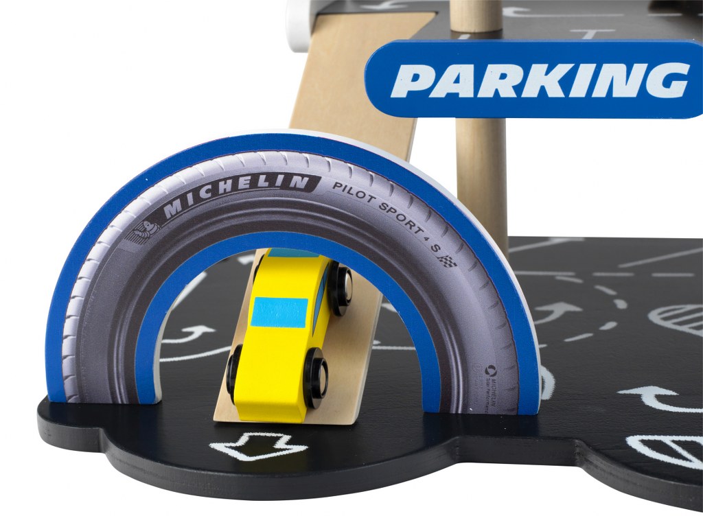 Theo Klein Michelin Parkhaus mit 3 Ebenen, Holz