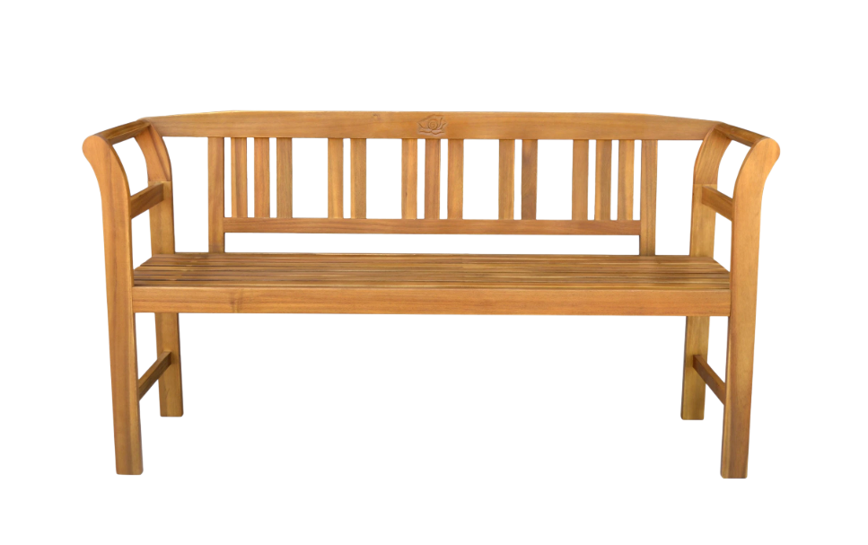 3-Sitzer Gartenbank aus Akazienholz, ca. 157 x 49 x 82cm - Rose