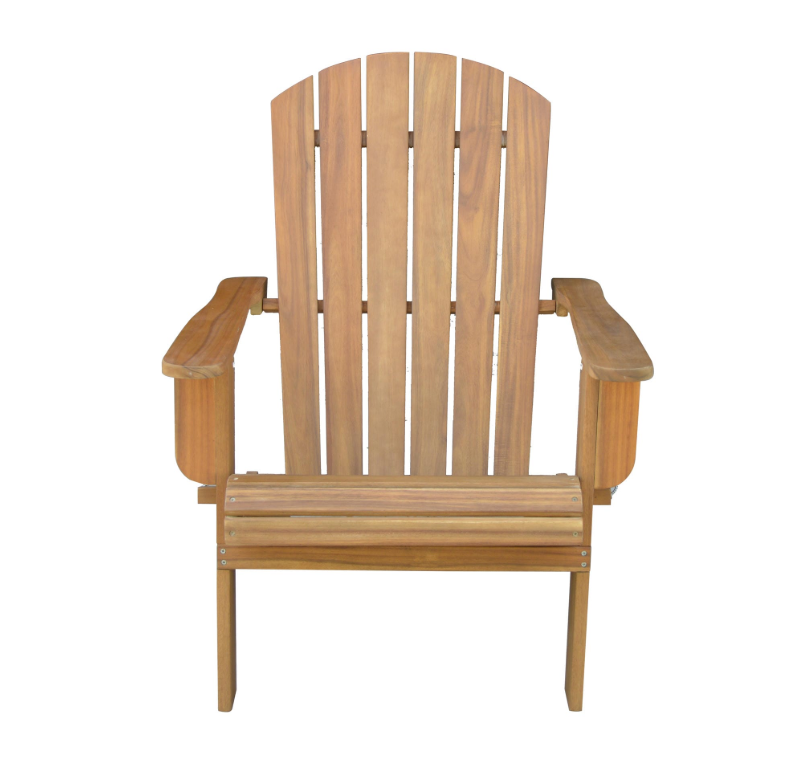 Klappbarer Adirondack Liegestuhl aus Akazienholz, ca. 84 x 69 x 93 cm - Braun