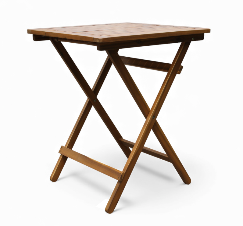 3-teiliges Balkonmöbel-Set aus Akazienholz, klappbar