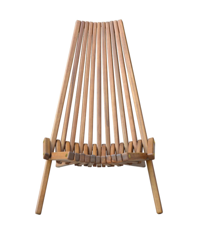 Holzliegestuhl klappbar aus Akazie, ca. 50 x 69 x 84 cm