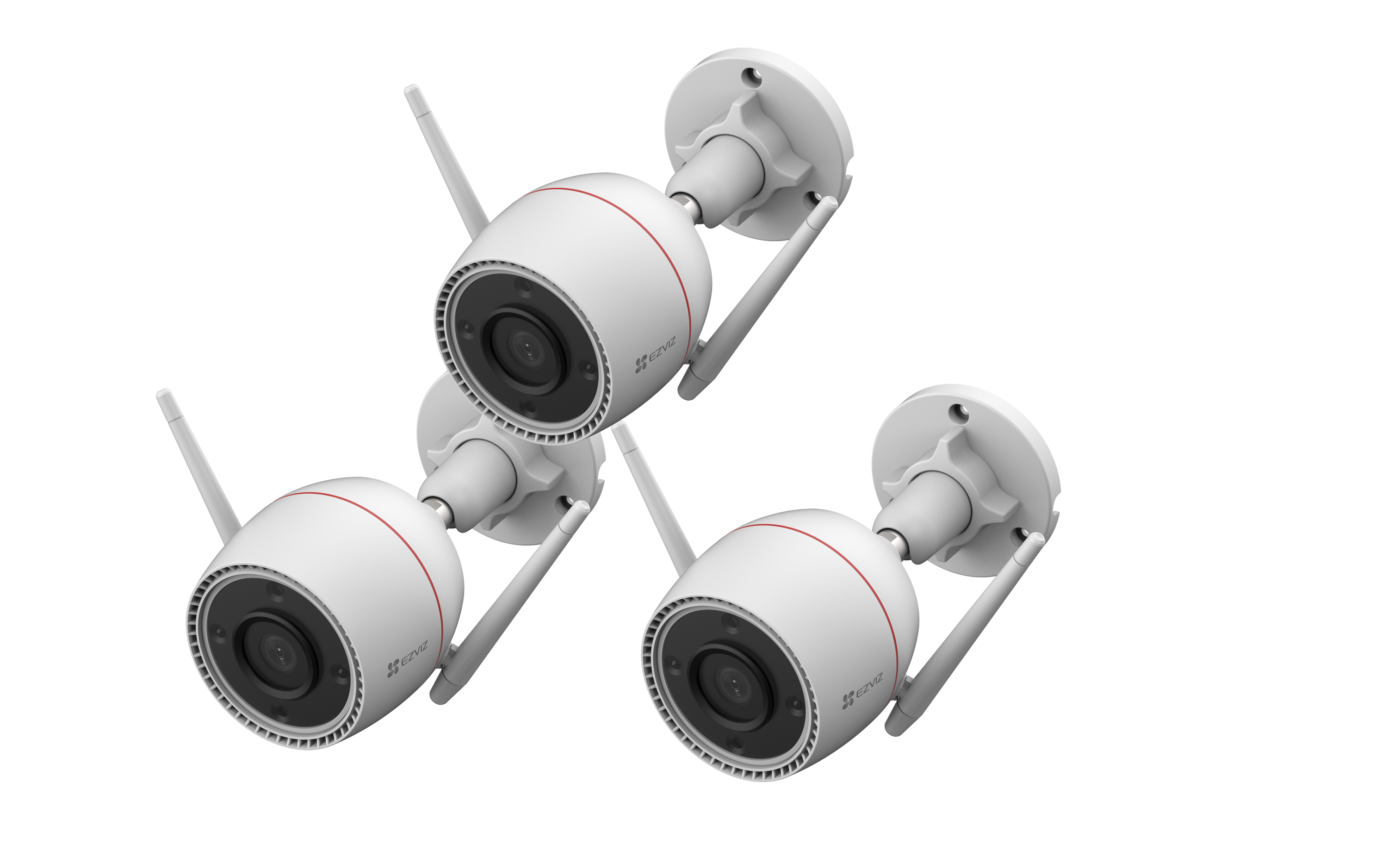EZVIZ H3C 3MP WLAN Smart Home Kamera, 3er-Set