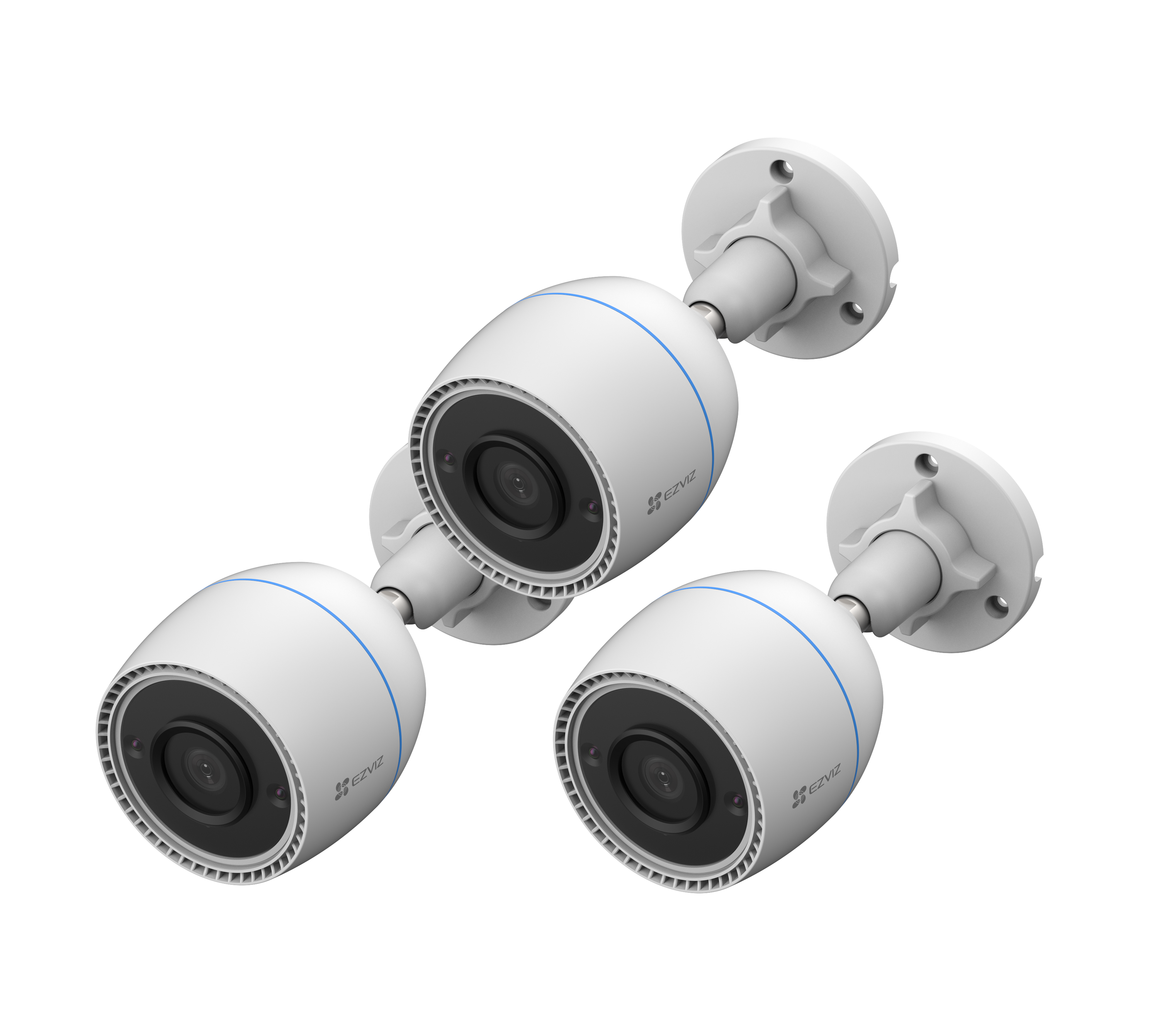 EZVIZ H3C 2MP WLAN Smart Home Kamera, 3er-Set