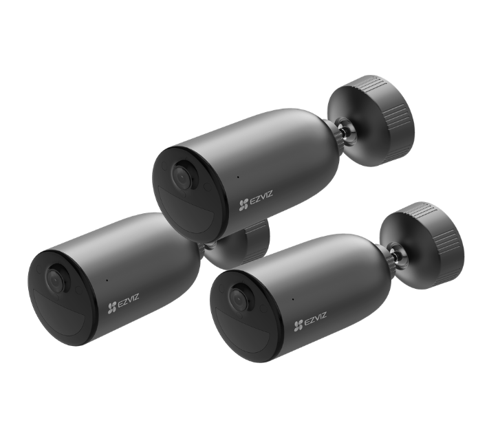 EZVIZ EB3 2K - kabellose Smart-Home-Kamera mit Akkubetrieb, 3er-Set