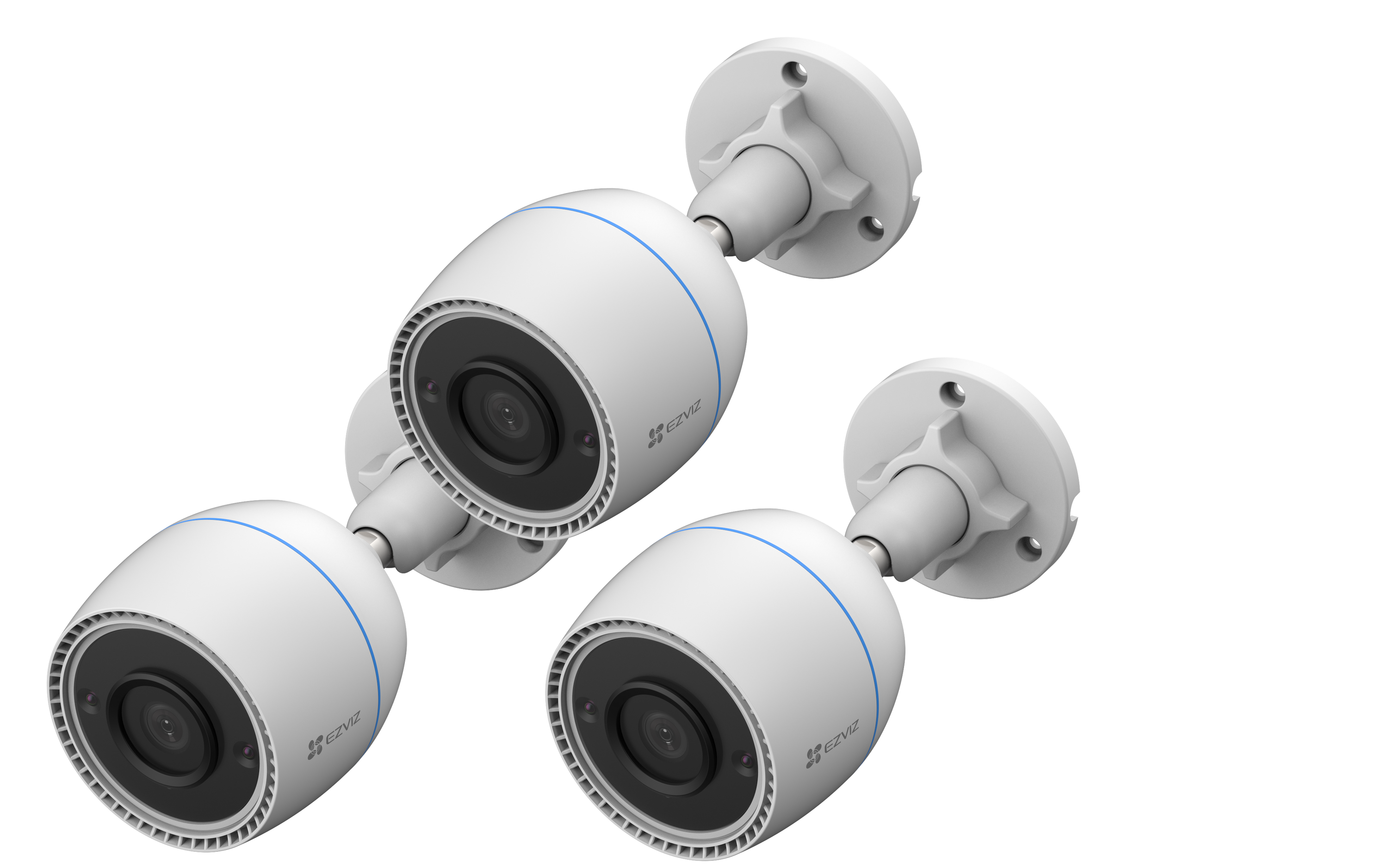 EZVIZ H3C 2MP WLAN Smart Home Kamera, 3er-Set