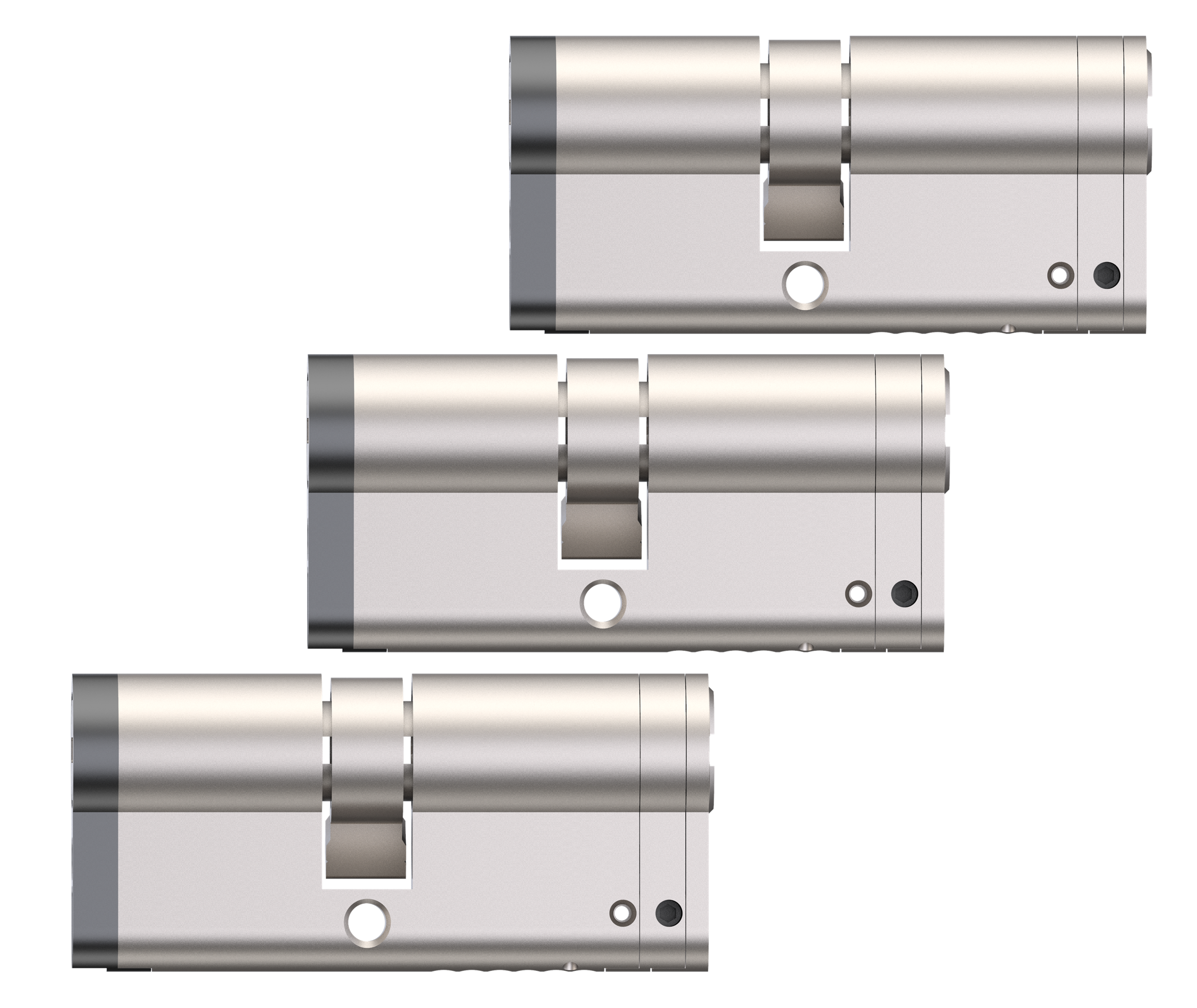 EZVIZ Smart Home verstellbarer Schließzylinder, Türstärke 40mm-110mm, 3er-Set