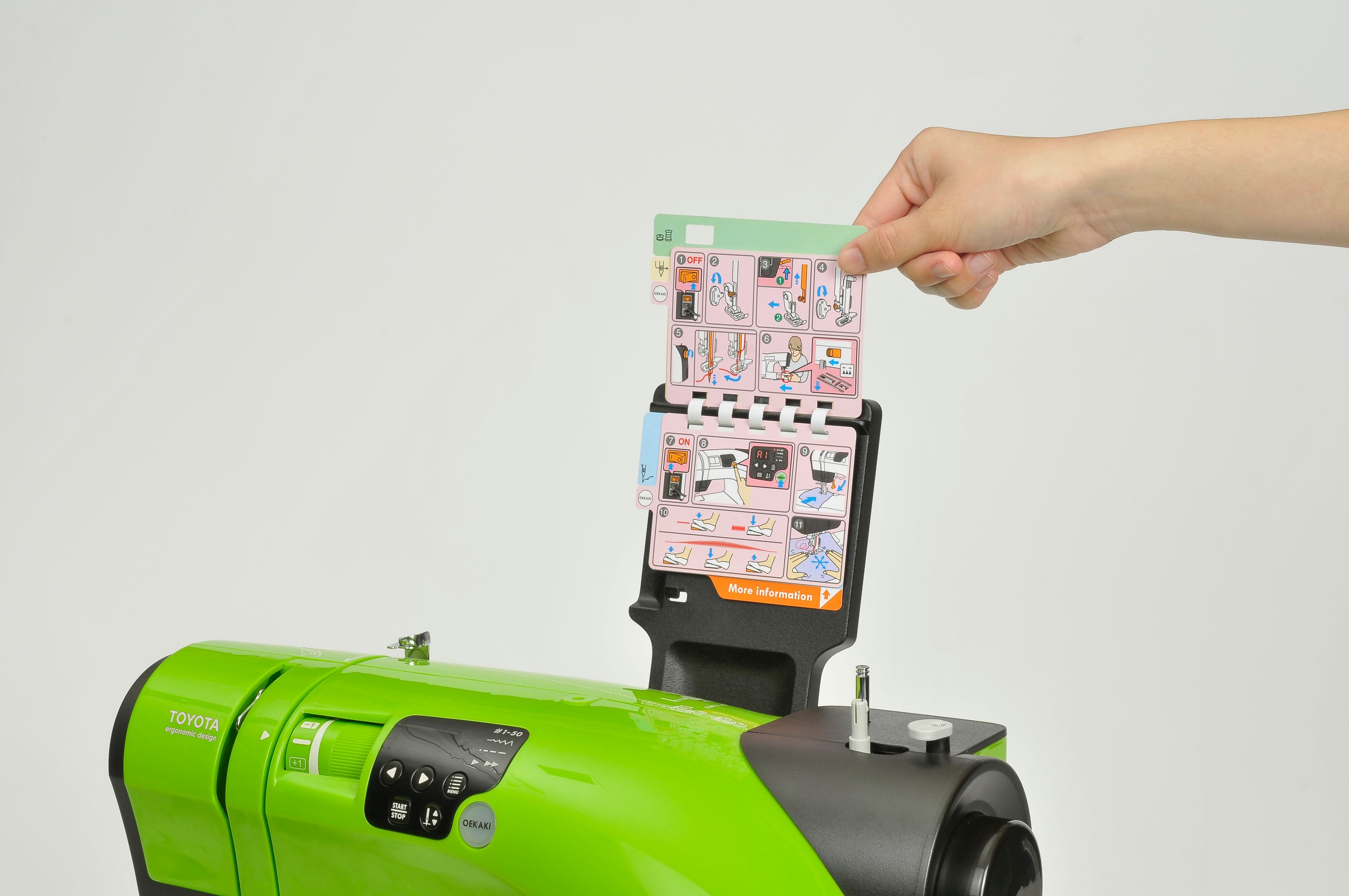 TOYOTA OEKAKI 50LG - (lime green) - Computer-Nähmaschine