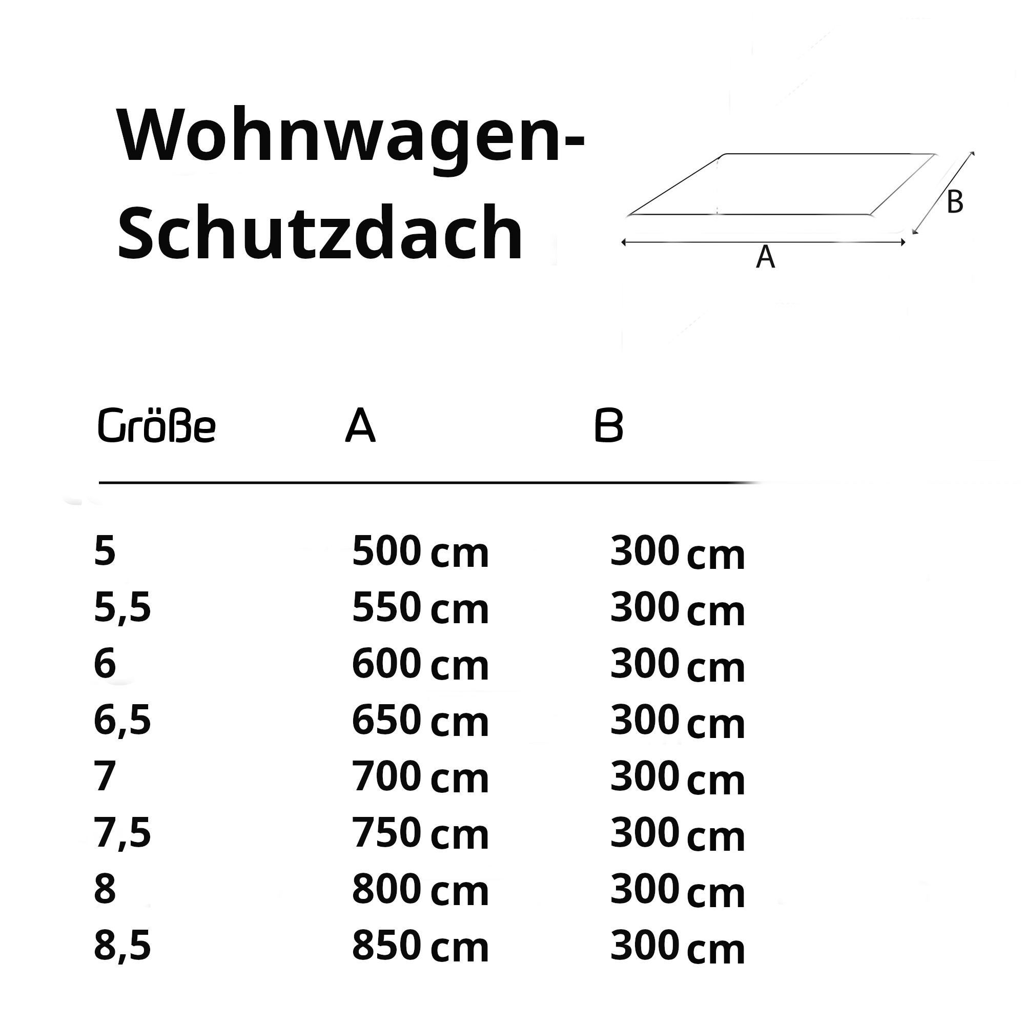 Green Yard Wohnwagen Schutzdach 500 cm