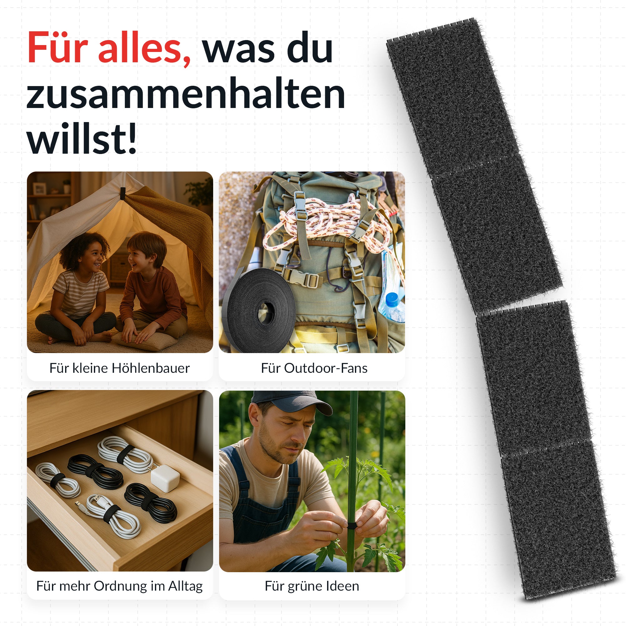 LTC RIP STRAP - Schwarz - 3 m