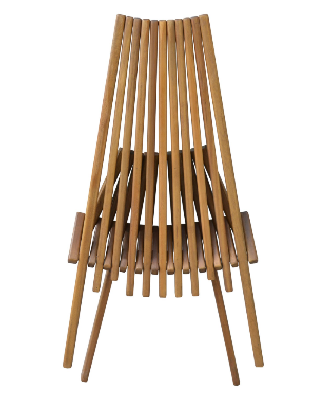 Holzliegestuhl klappbar aus Akazie, ca. 50 x 69 x 84 cm