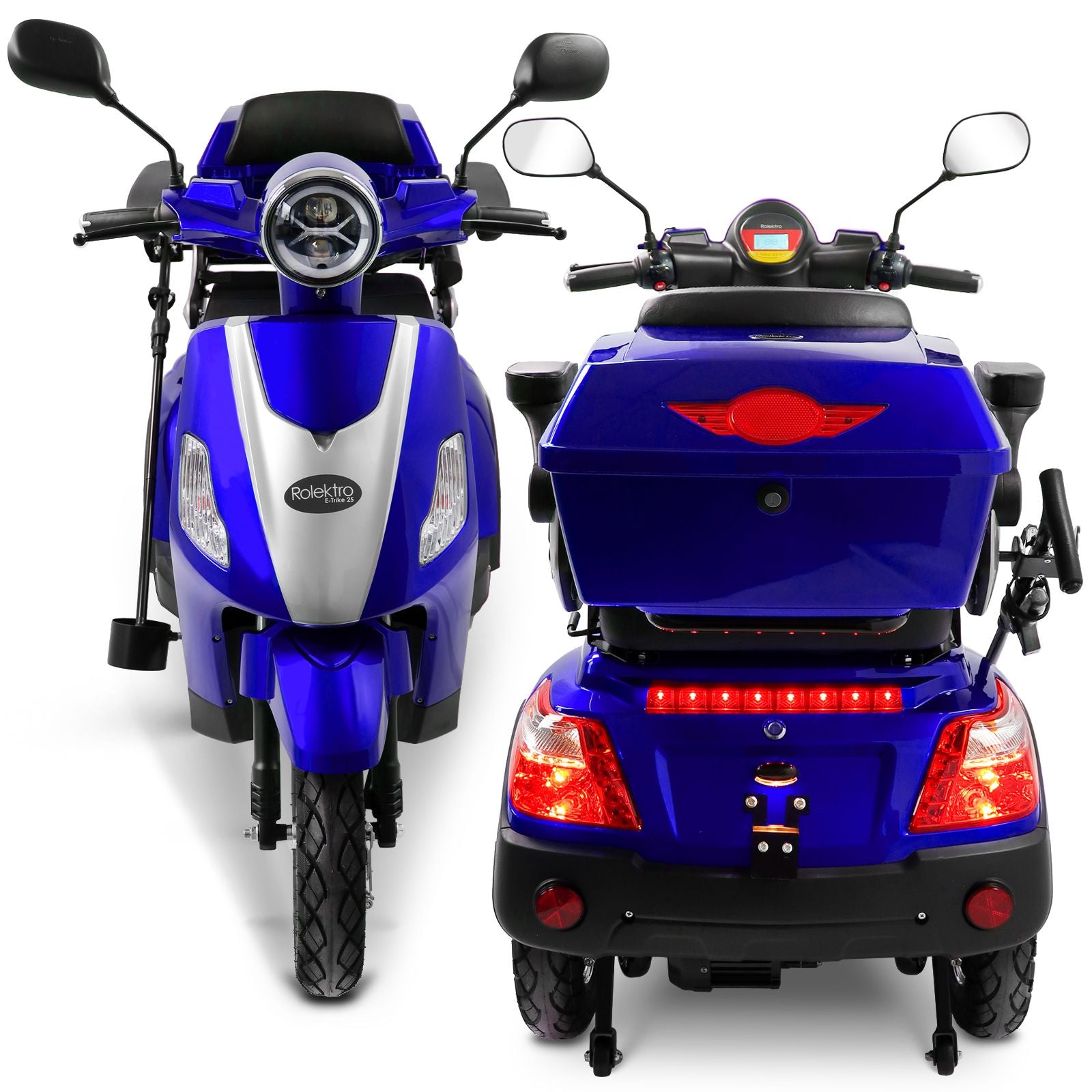 Rolektro E-Trike 25 V.3 Lithium, Blau, 25 kmh