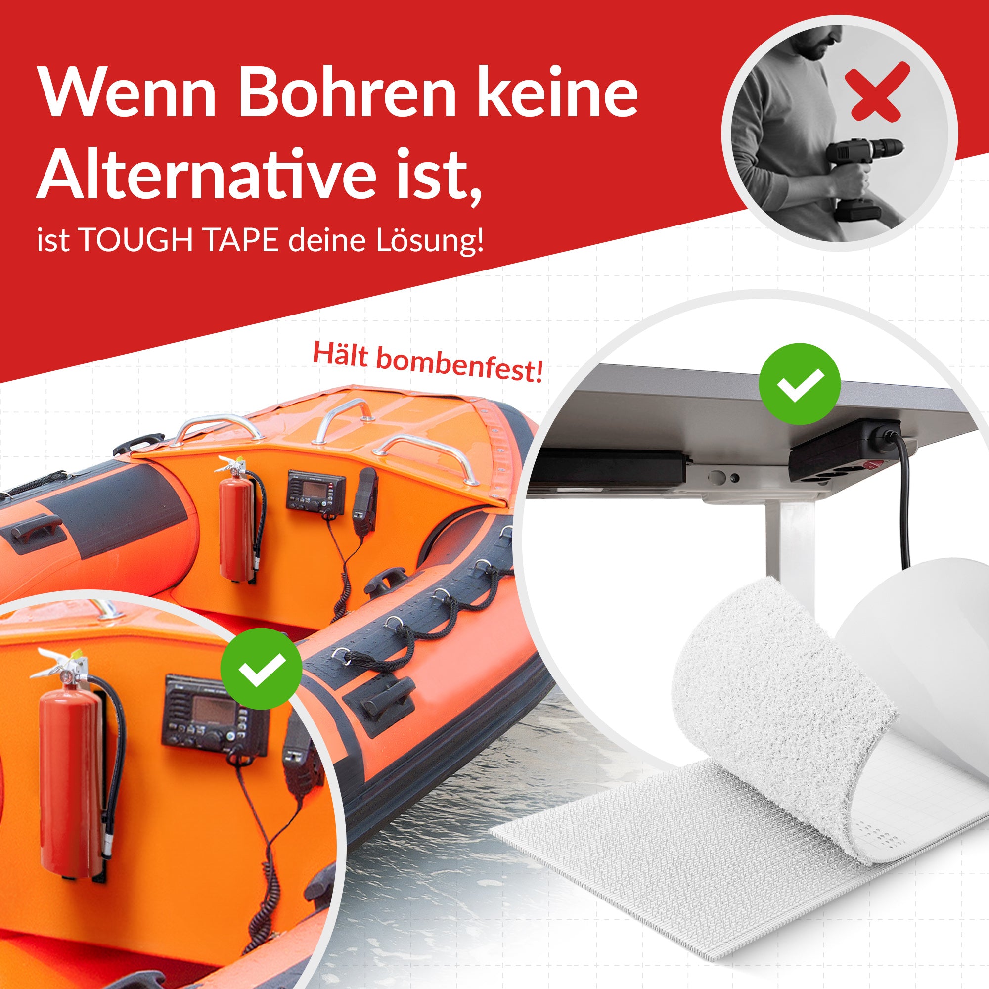 LTC TOUGH TAPE STRAP - Weiß - 5 m