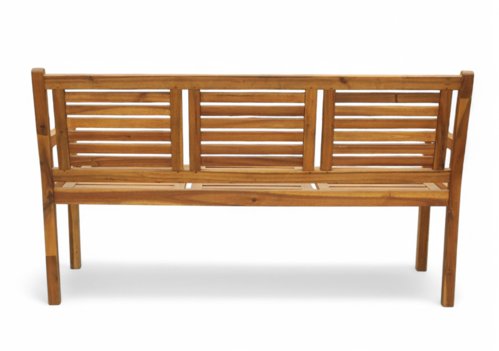 3-Sitzer Gartenbank aus Akazienholz, ca. 153 x 90 x 57 cm - Braun