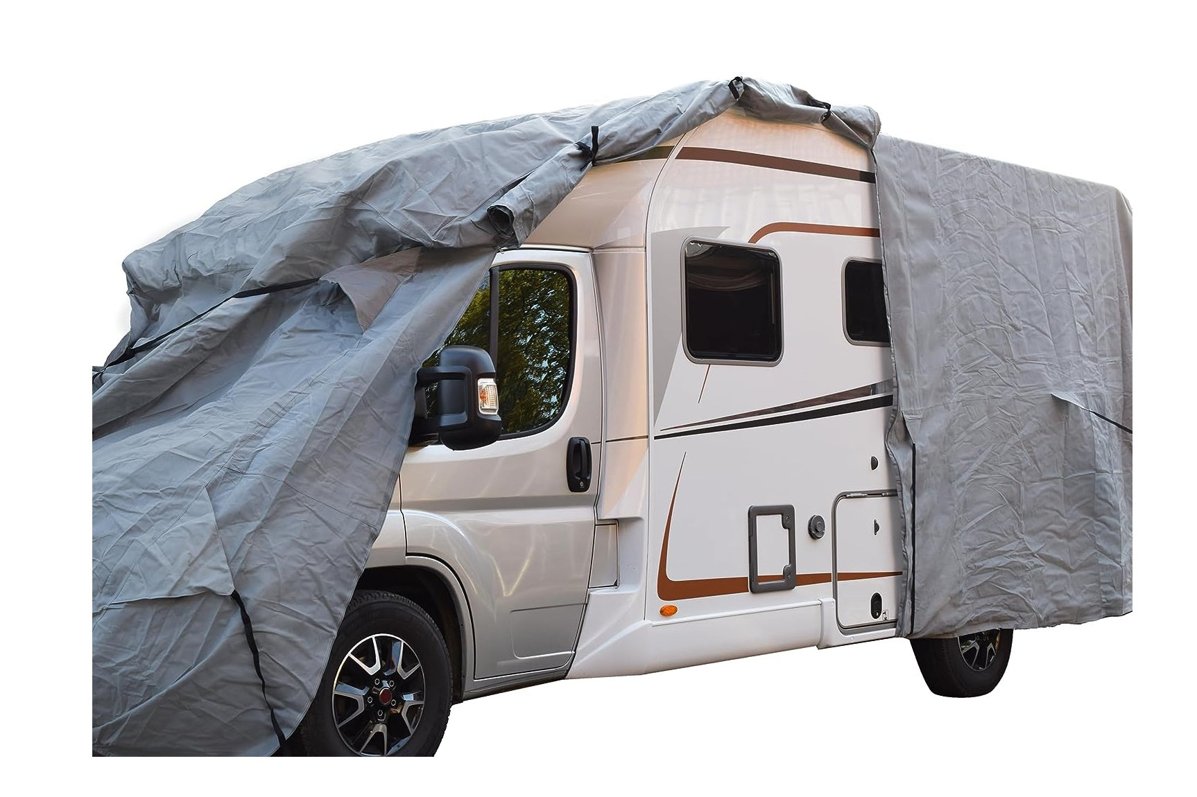 GreenYard® Wohnmobil Schutzhülle mit Reflektoren Größe XL | 870 x 235 x 275 cm