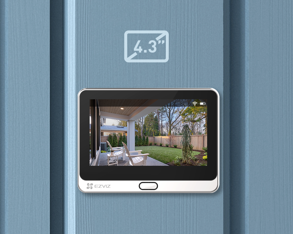 EZVIZ DP2C Türspionkamera, WLAN, Akku, App 155 Grad Winkel