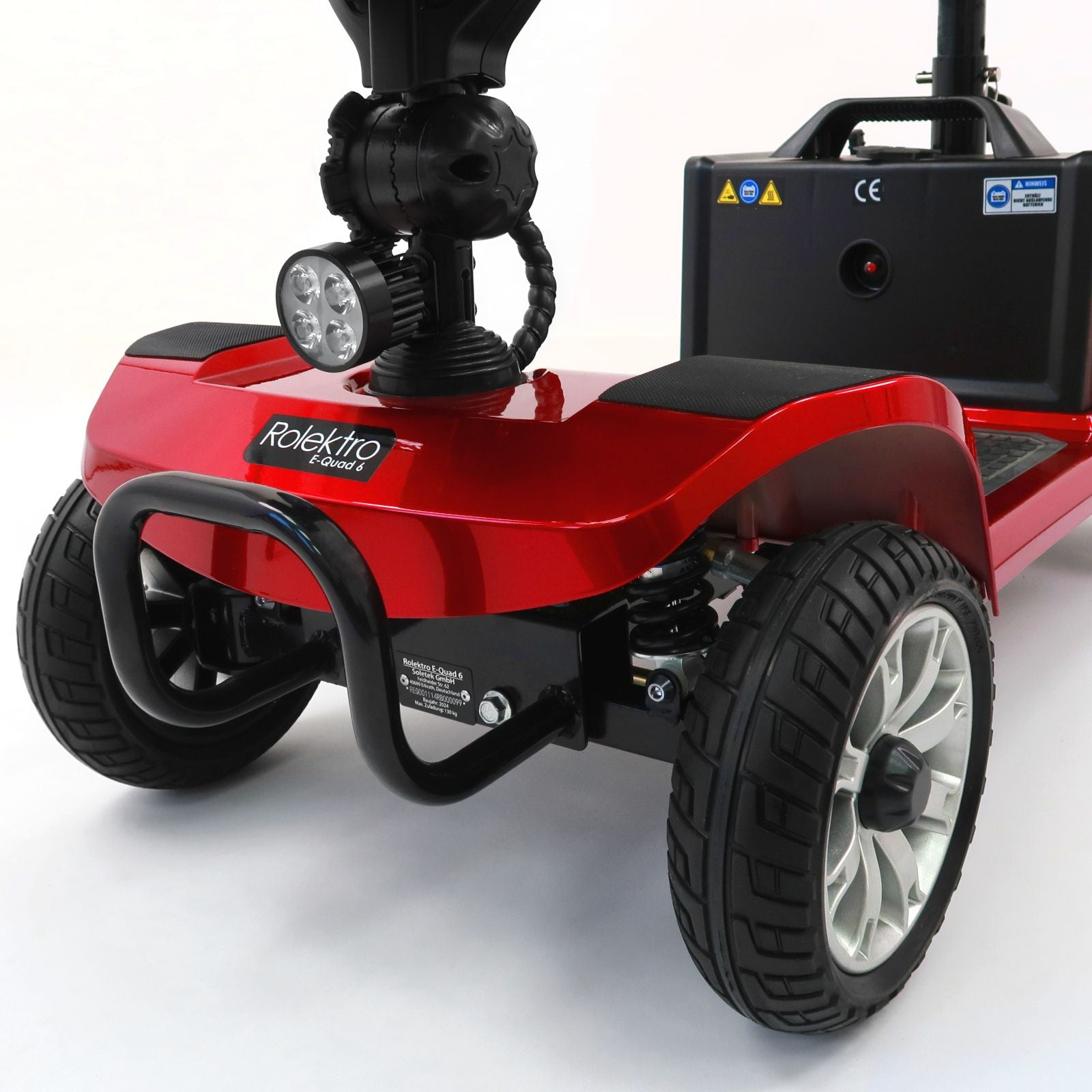 Rolektro E-Quad 6 V.2 Pro, Blei-Gel, Rot, 6 kmh