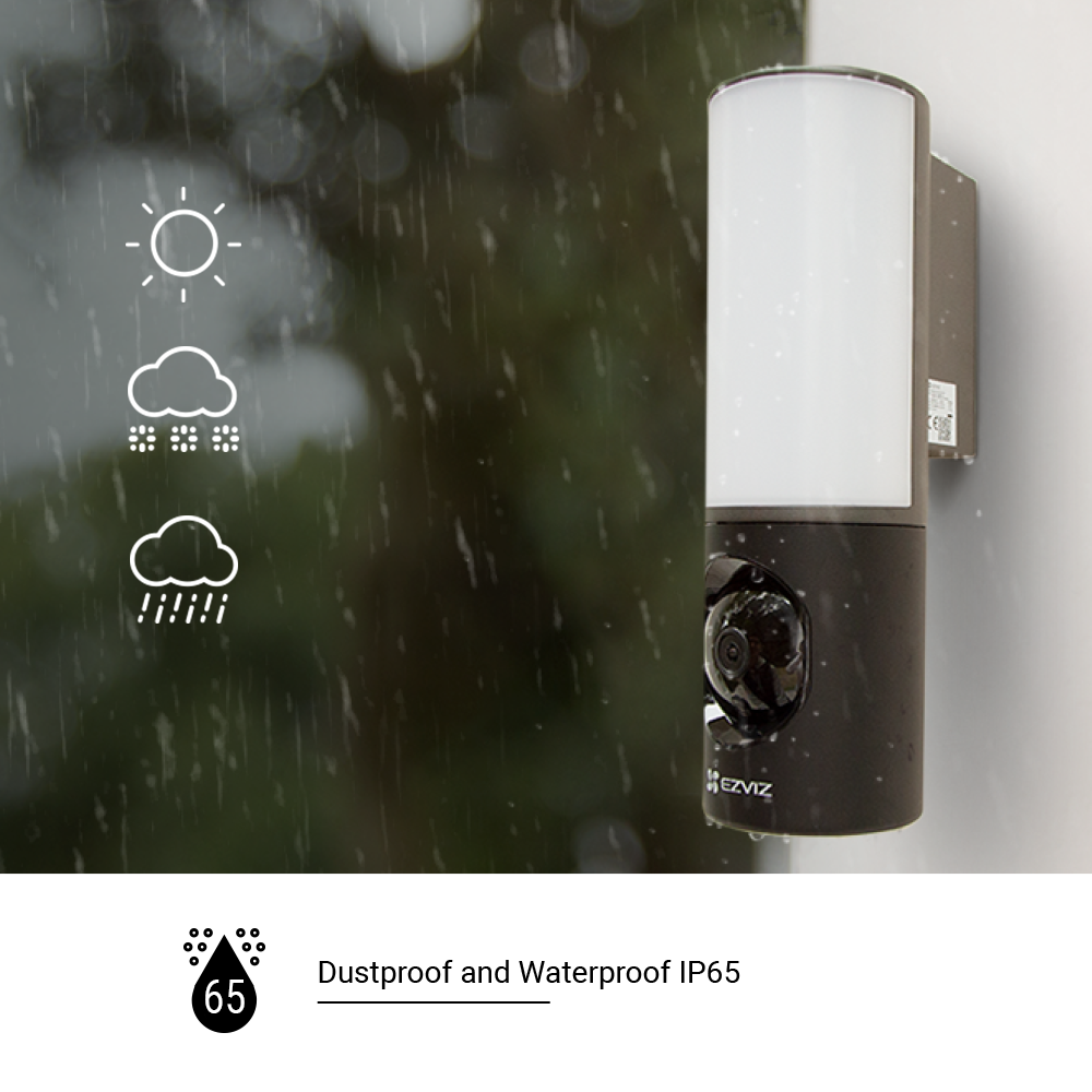 EZVIZ LC3 Smart Outdoor Security Light, Außen Wandlampe mit Überwachungskamera