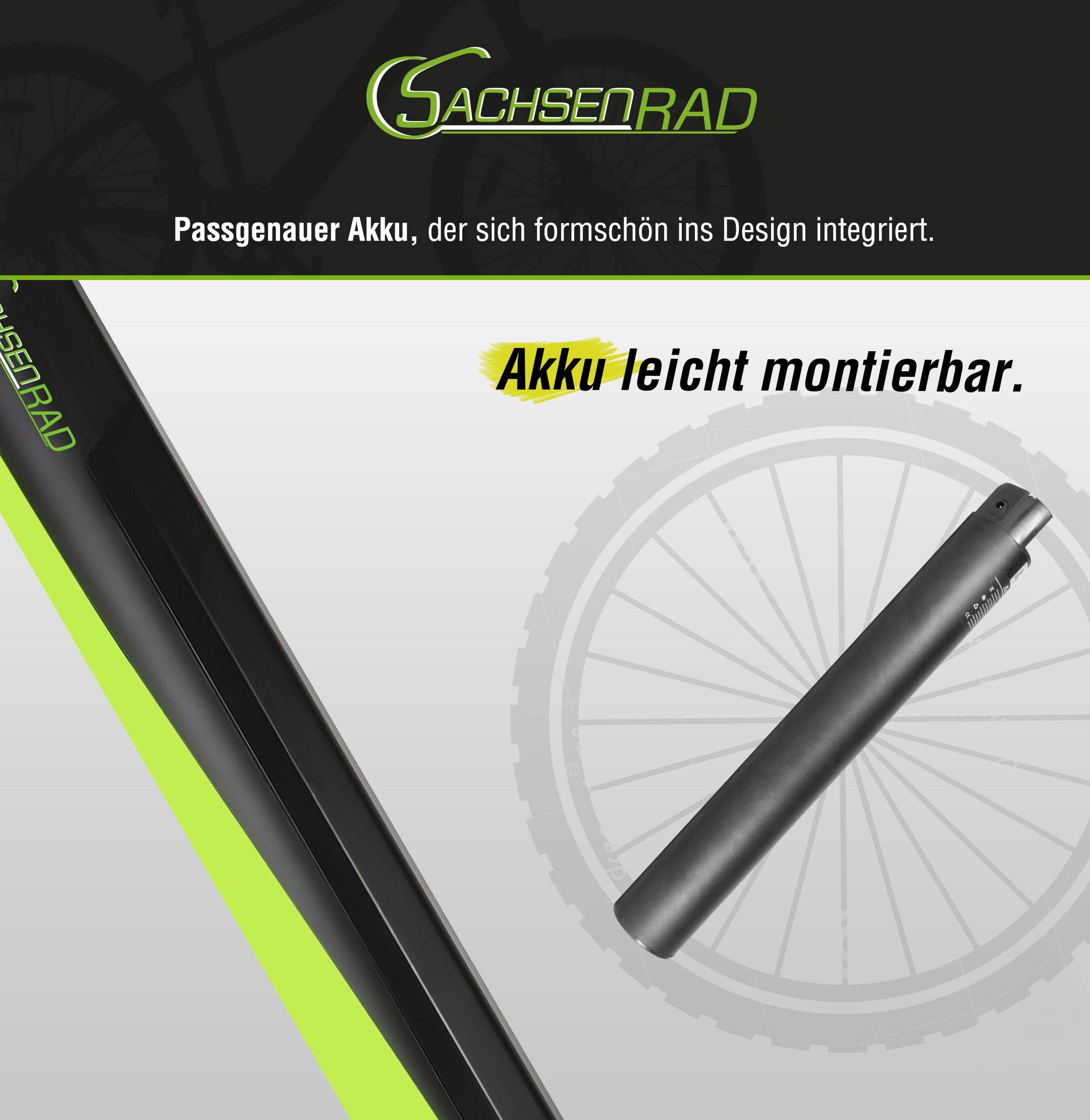 SachsenRad E-Racing Mountain Bike R8 Ranger grau