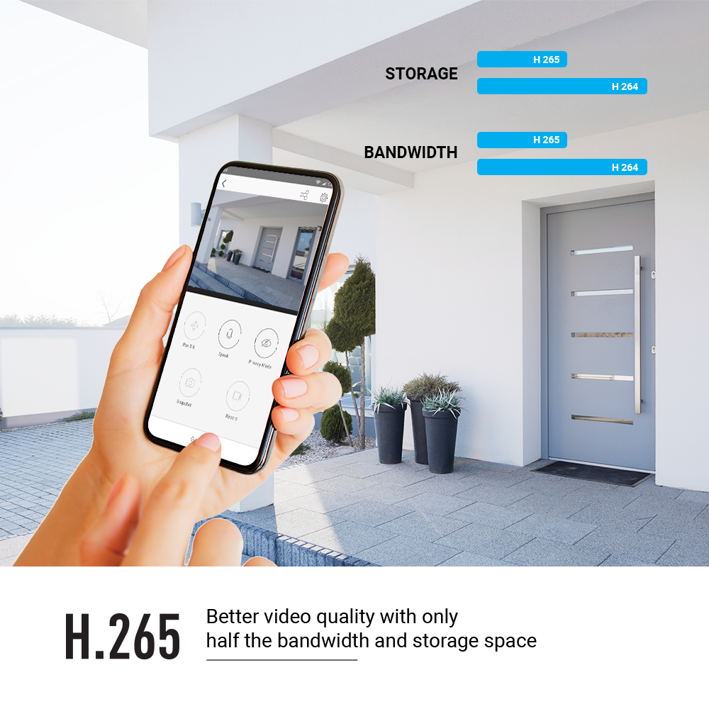 EZVIZ C8C Outdoor Kamera, Motorisierte Schwenk- / Neige-Funktion für 360 -Grad Abdeckung, Active Defense