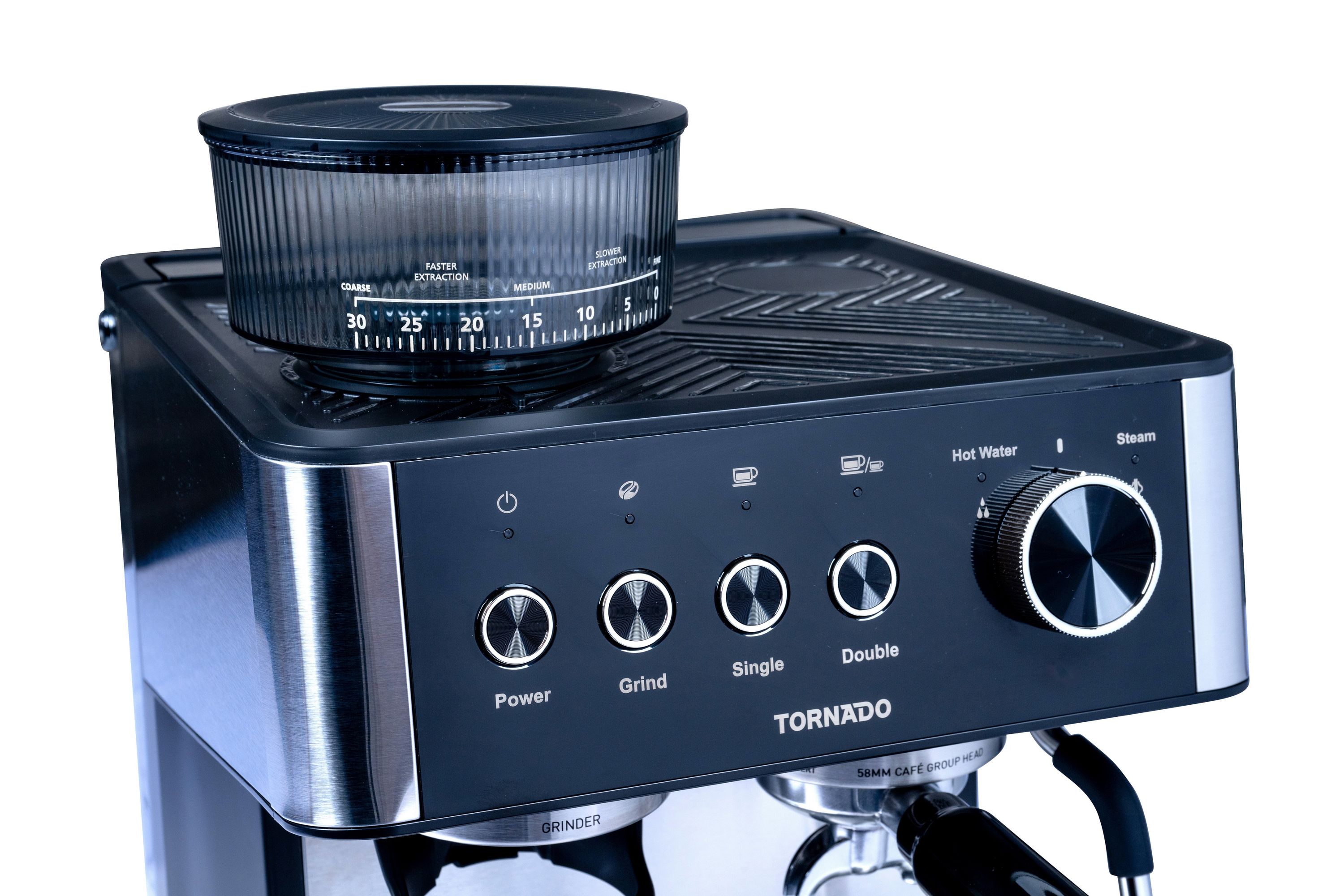 Tornado TCM-5431-GS Siebträger-Kaffeemaschine