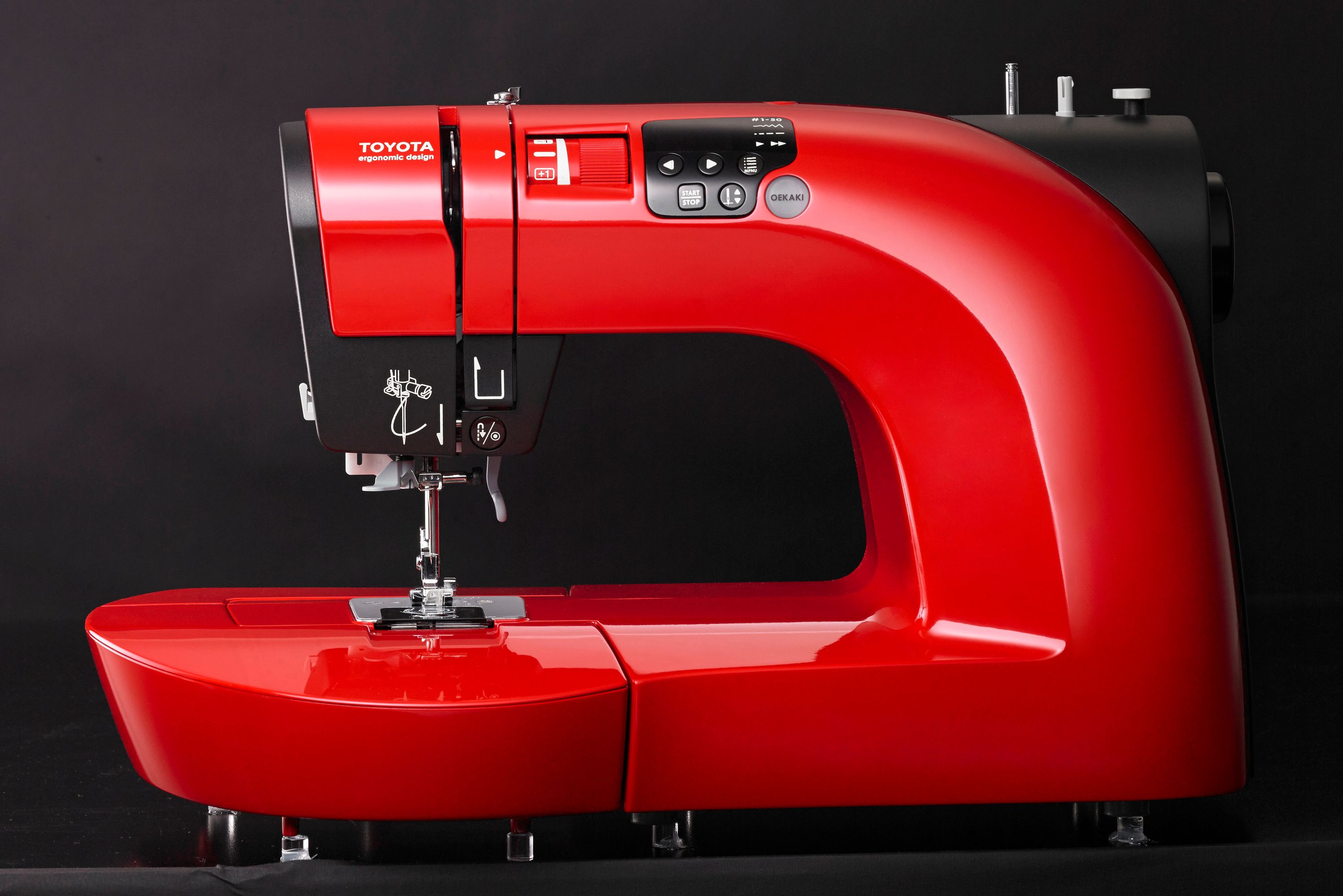 TOYOTA OEKAKI 50R - (red) - Computer-Nähmaschine