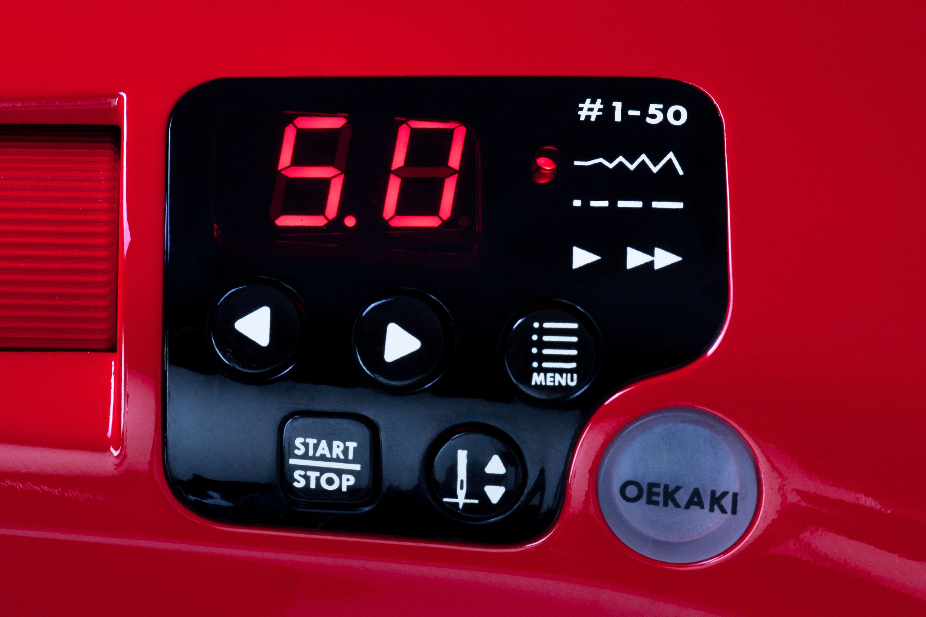TOYOTA OEKAKI 50R - (red) - Computer-Nähmaschine