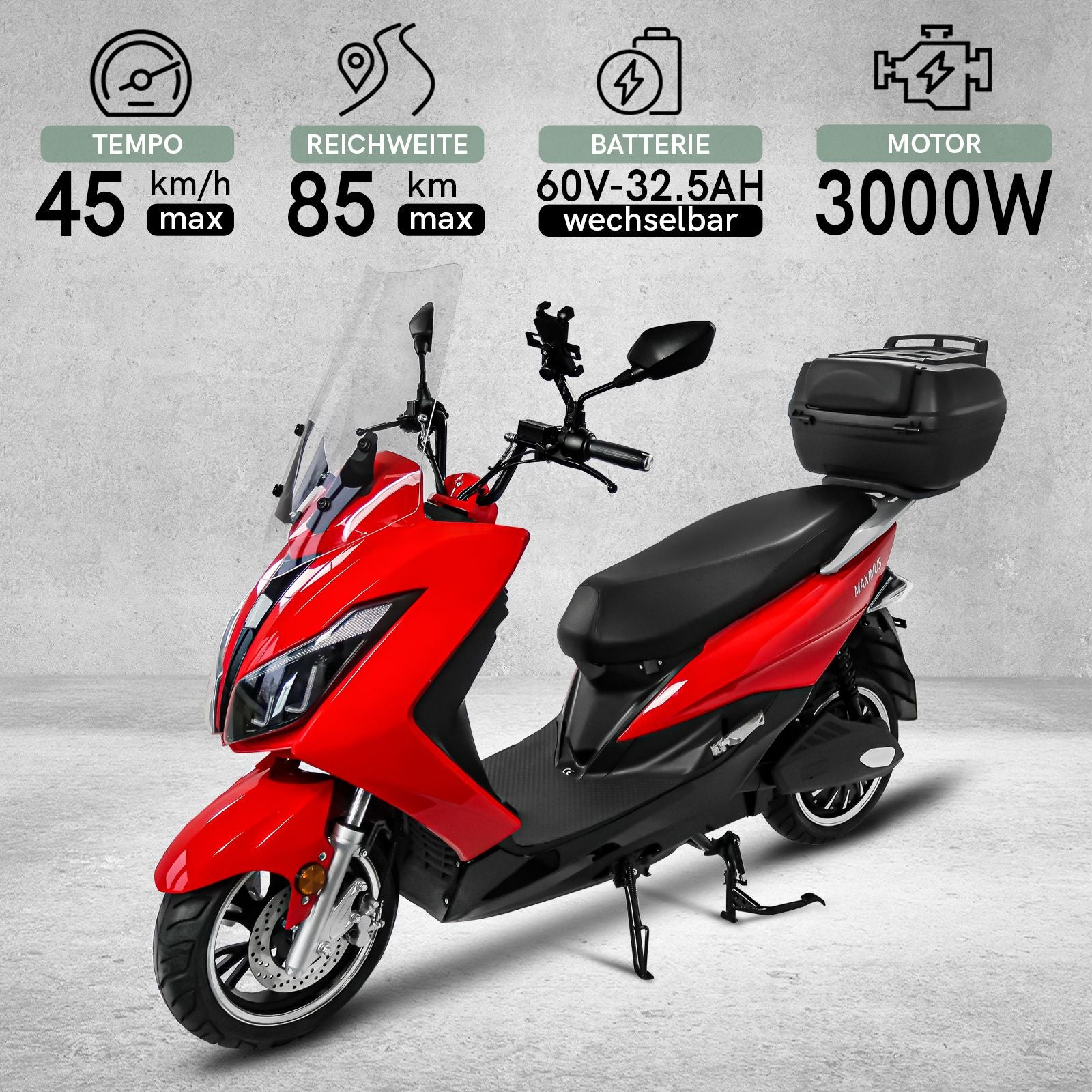 Maximus MX2-45, Lithium, 45 km/h
