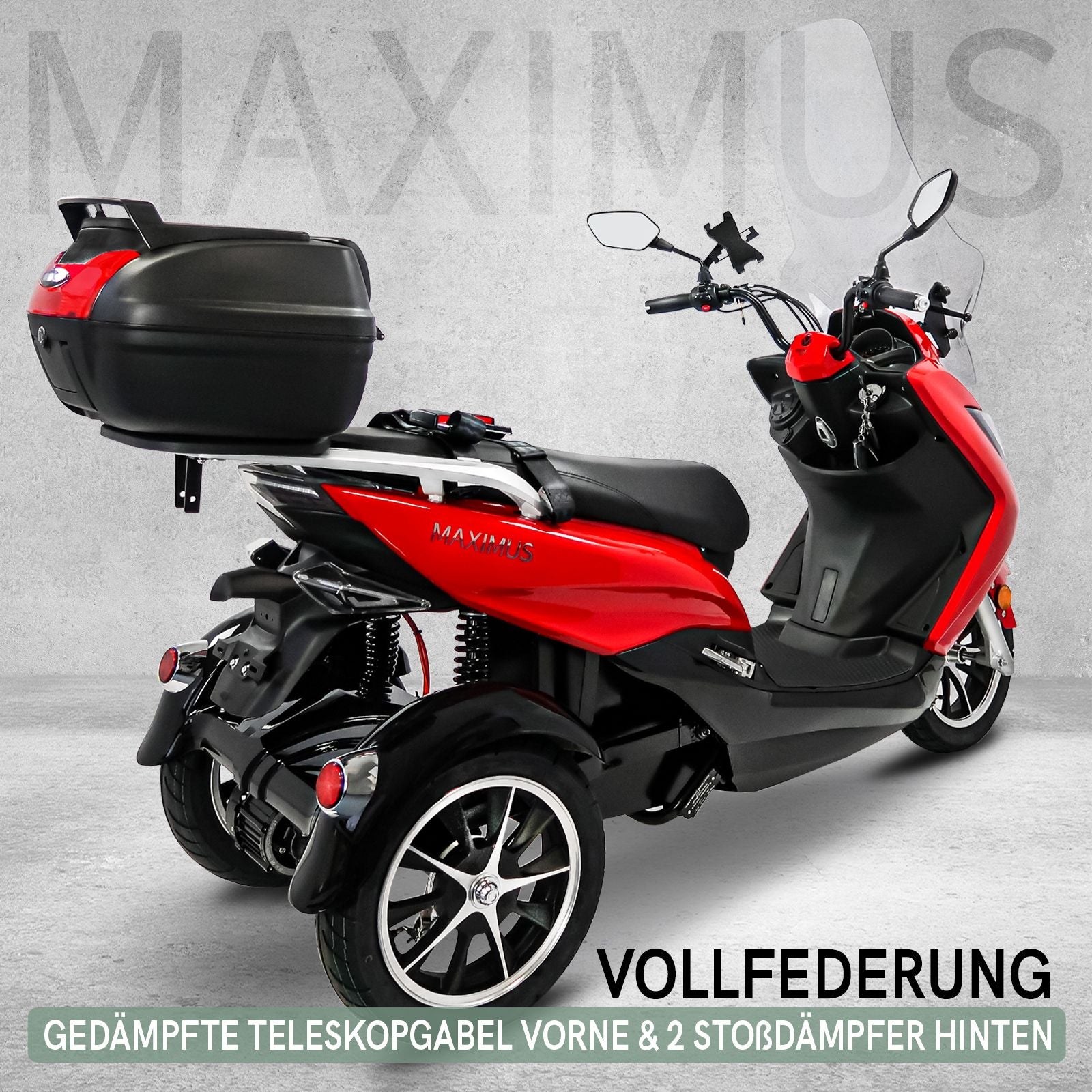 Maximus MX3-25, 2 x Lithium Akkus, 25 km/h